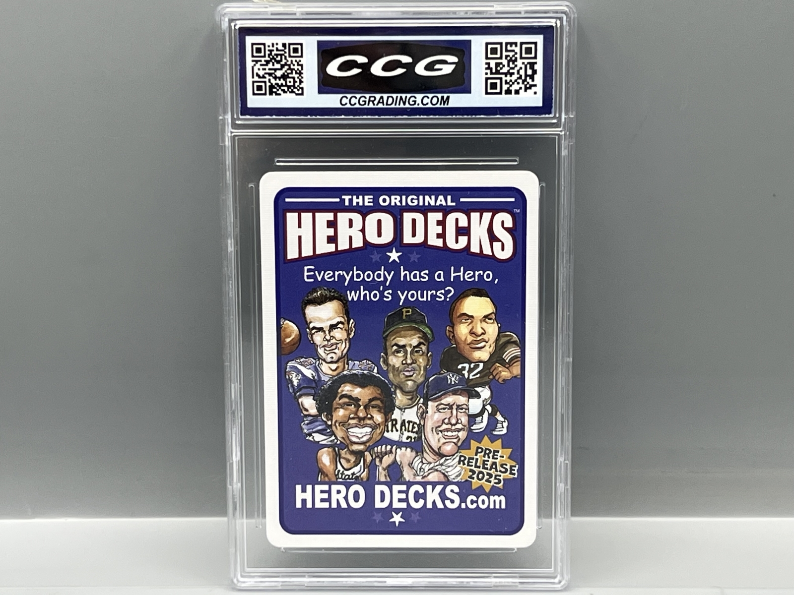 2025-26 Hero Decks Prototype Lewis Hamilton Ace of Spades - Slabbed By CCG Grading