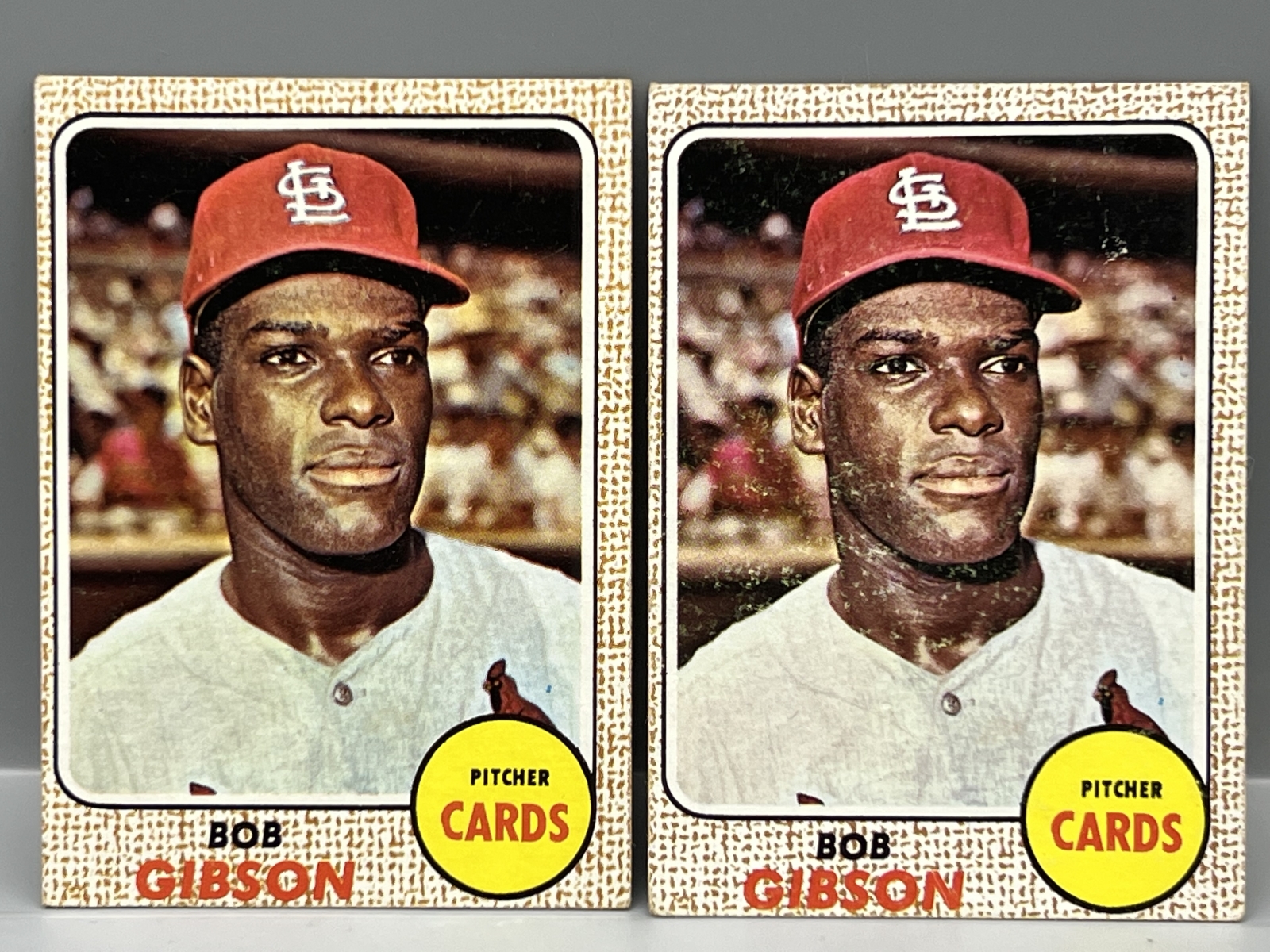 (2) 1968 Topps Bob Gibson #100