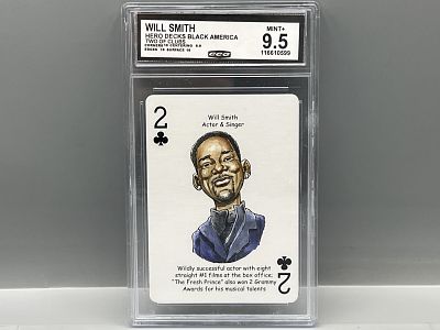 2025-26 Hero Decks Black America Will Smith Two of Clubs - Slabbed By CCG Grading