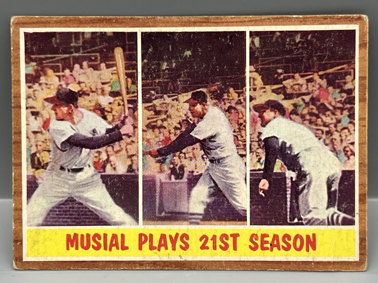 1962 Topps Stan Musial Plays 21st Season #317