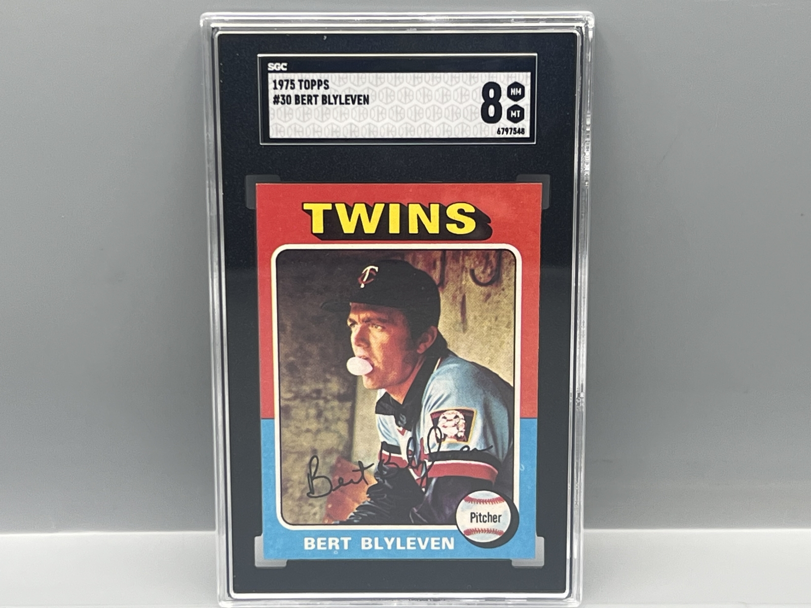 1975 Topps Bert Blyleven #30 SGC NM-MT 8