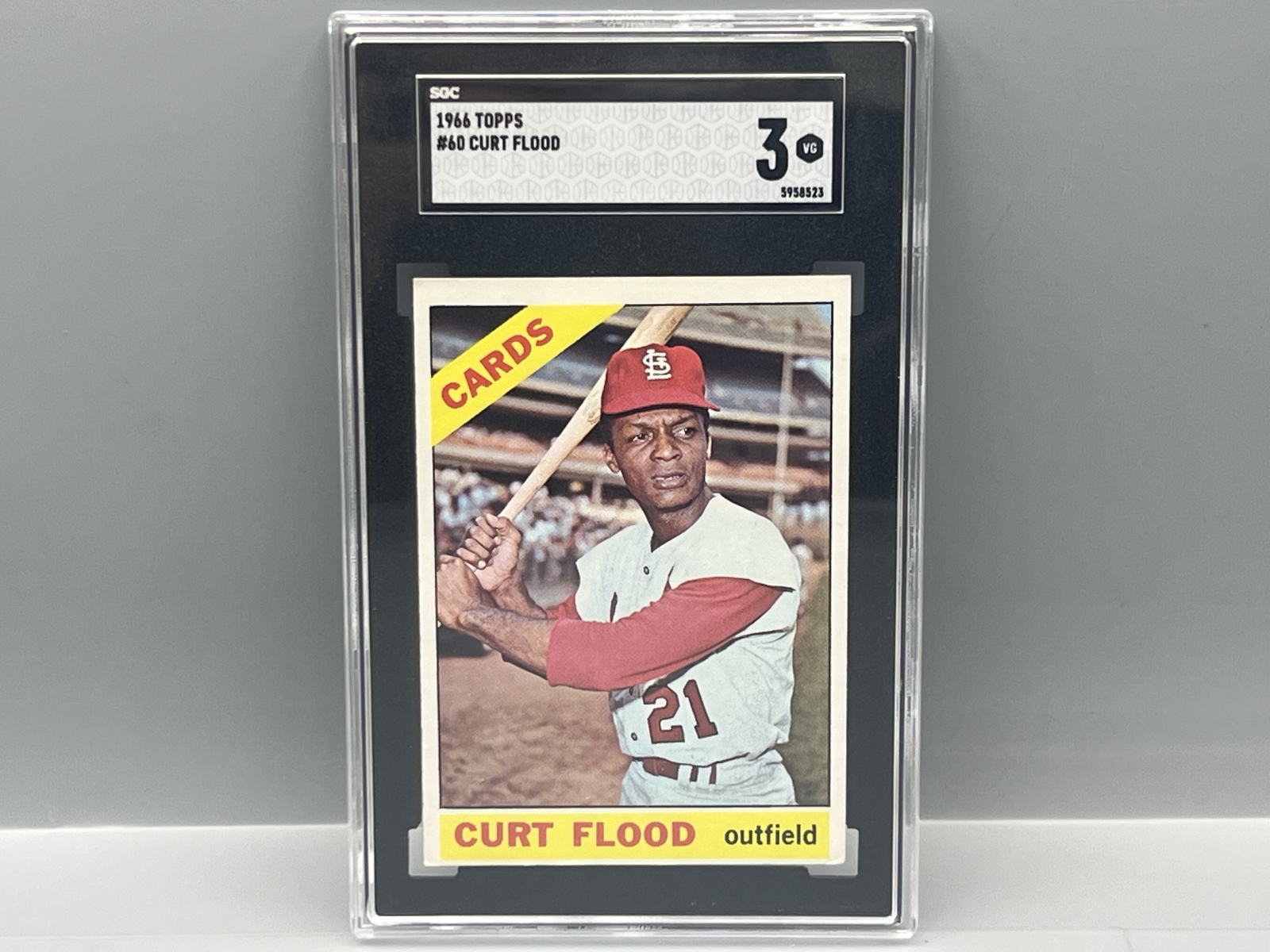 1966 Topps Curt Flood #60 SGC VG 3