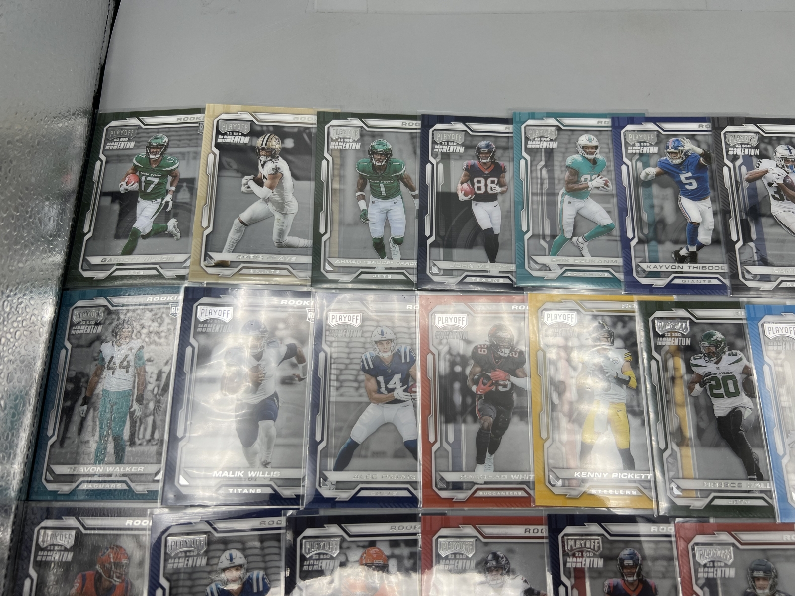 (40) 2022 Panini Playoff Momentum Football Rookies - Garrett Wilson, Drake London, Chris Olave, Tariq Woolen