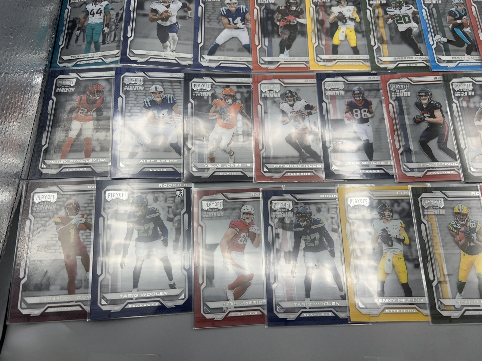 (40) 2022 Panini Playoff Momentum Football Rookies - Garrett Wilson, Drake London, Chris Olave, Tariq Woolen