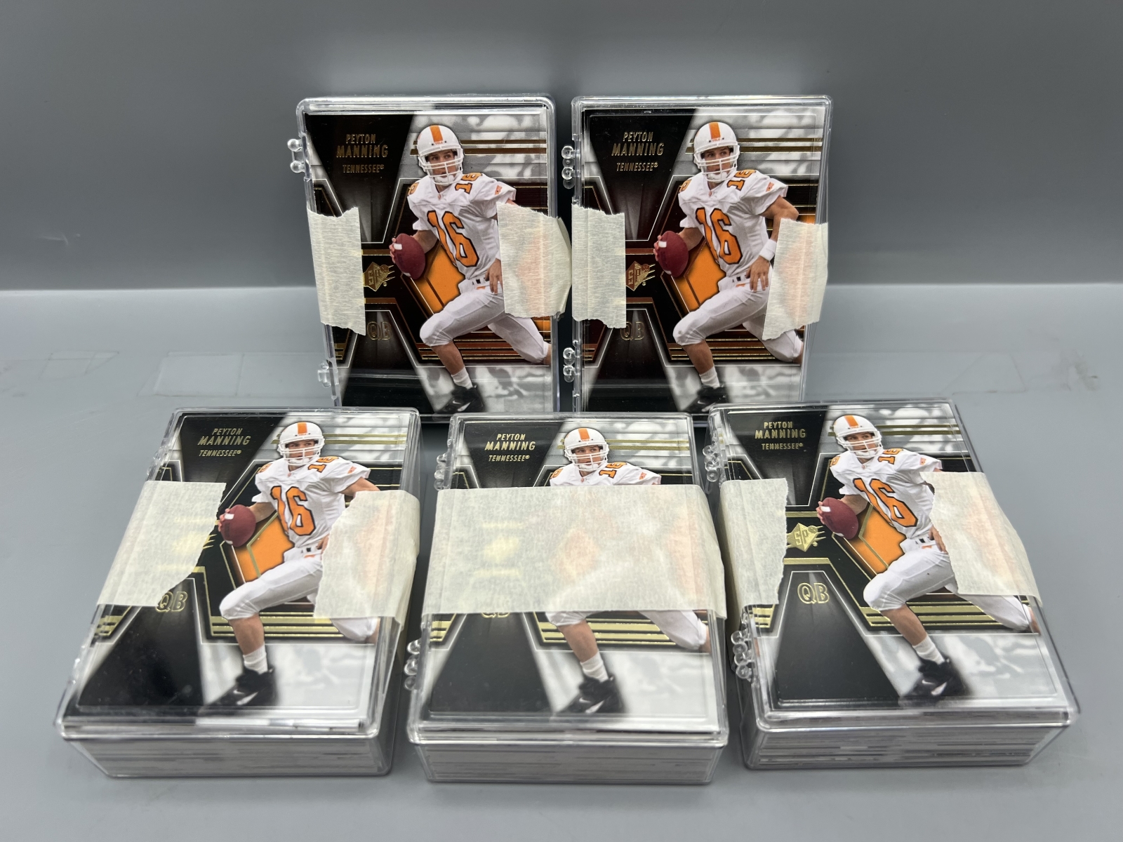 (5) 2014 Upper Deck SP Authentic SPX Complete 50-Card Sets
