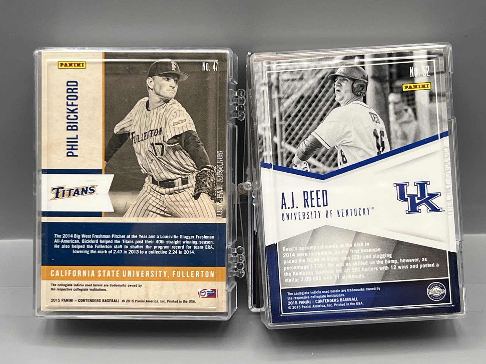 2015 Panini Contenders Baseball Old School Colors Set (47) W/ Aaron Judge Prospect/RC & 2015 Panini Contenders School Colors Set (52)