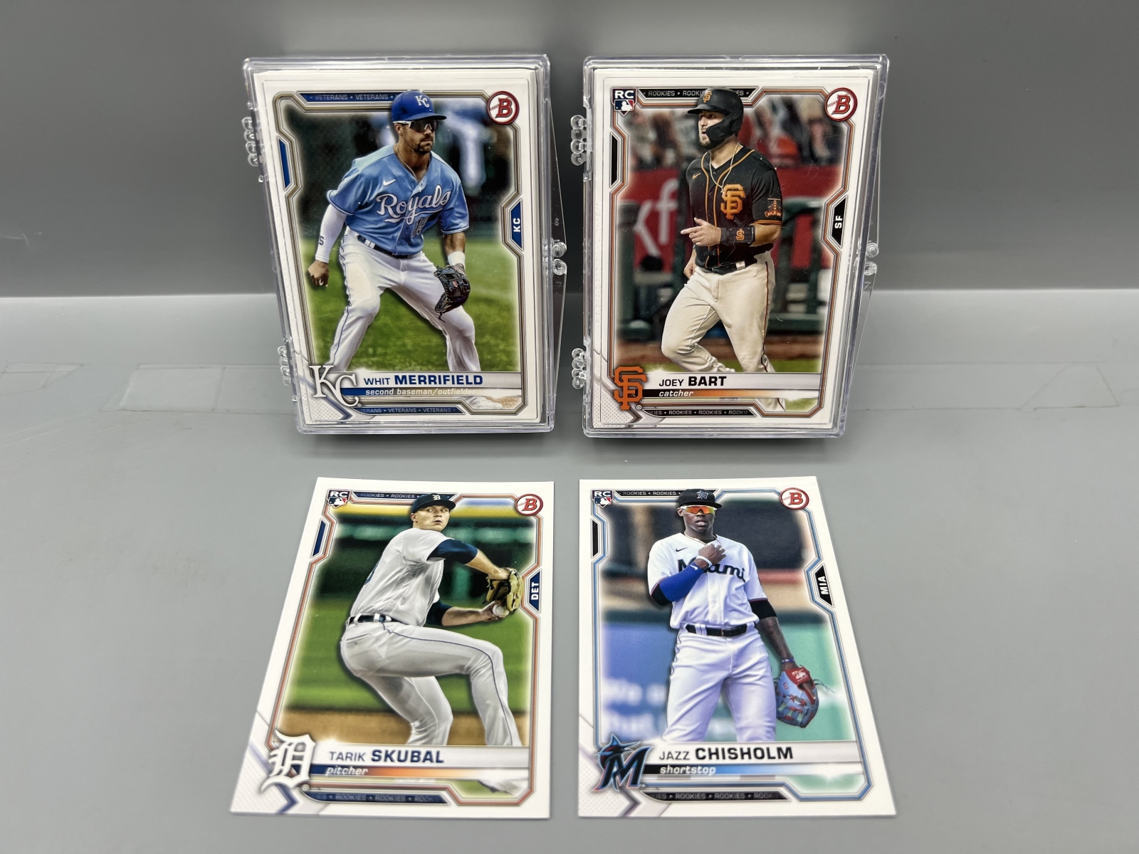 2021 Bowman Paper Baseball Complete Set W/ Tarik Skubal RC & Jazz Chisholm RC
