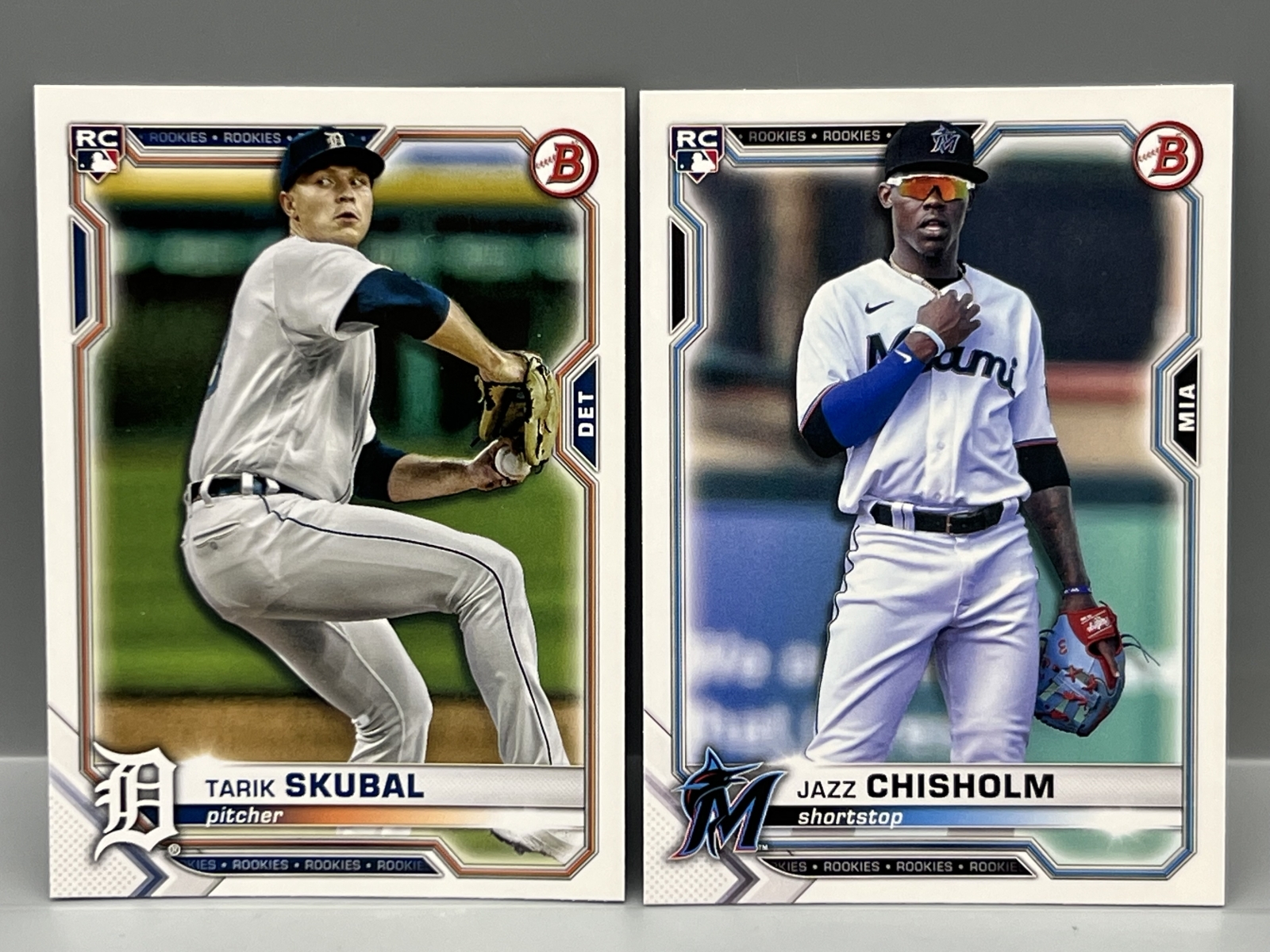 2021 Bowman Paper Baseball Complete Set W/ Tarik Skubal RC & Jazz Chisholm RC