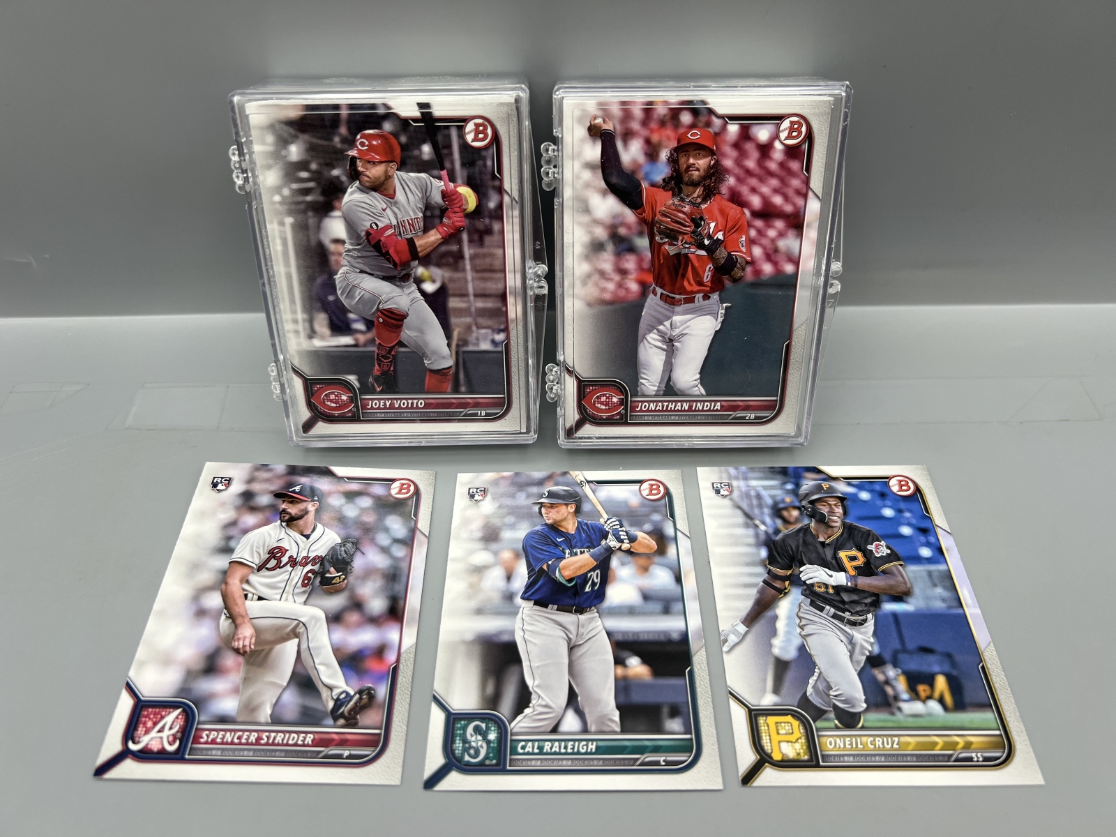 2022 Bowman Paper Baseball Complete Set W/ Spencer Strider RC, Cal Raleigh RC, & O'Neil Cruz RC