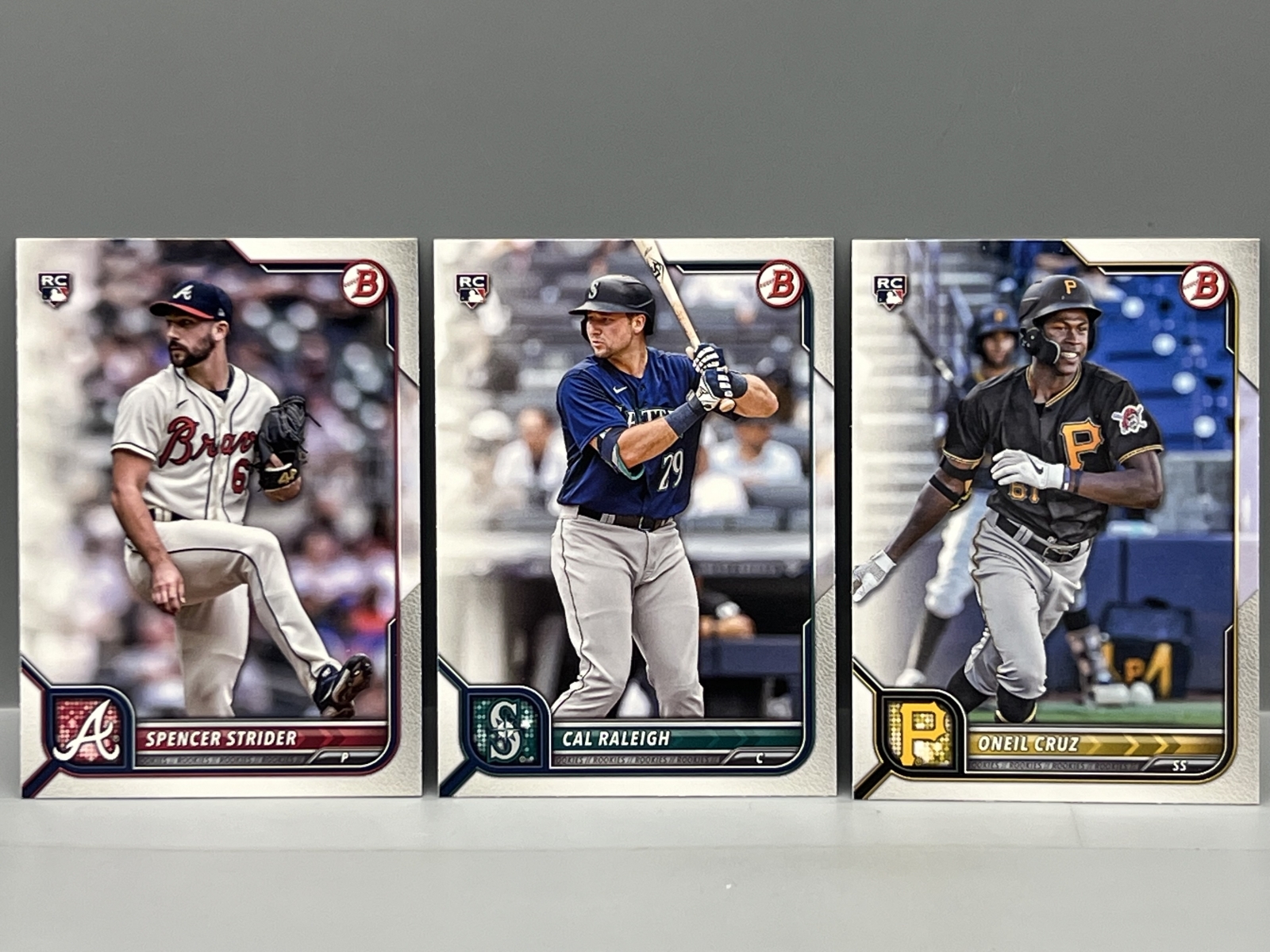 2022 Bowman Paper Baseball Complete Set W/ Spencer Strider RC, Cal Raleigh RC, & O'Neil Cruz RC