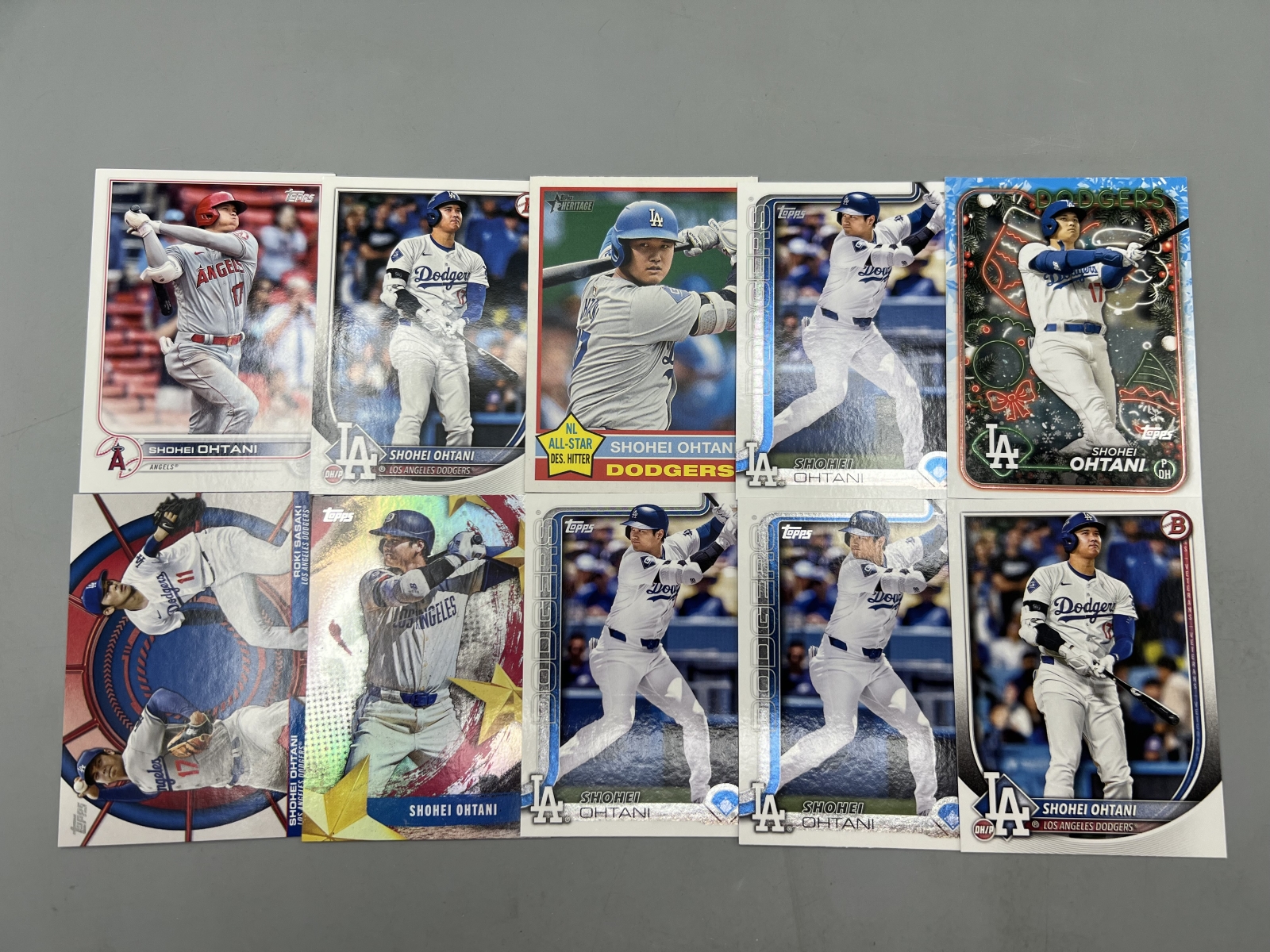 (10) Shohei Ohtani Baseball Cards