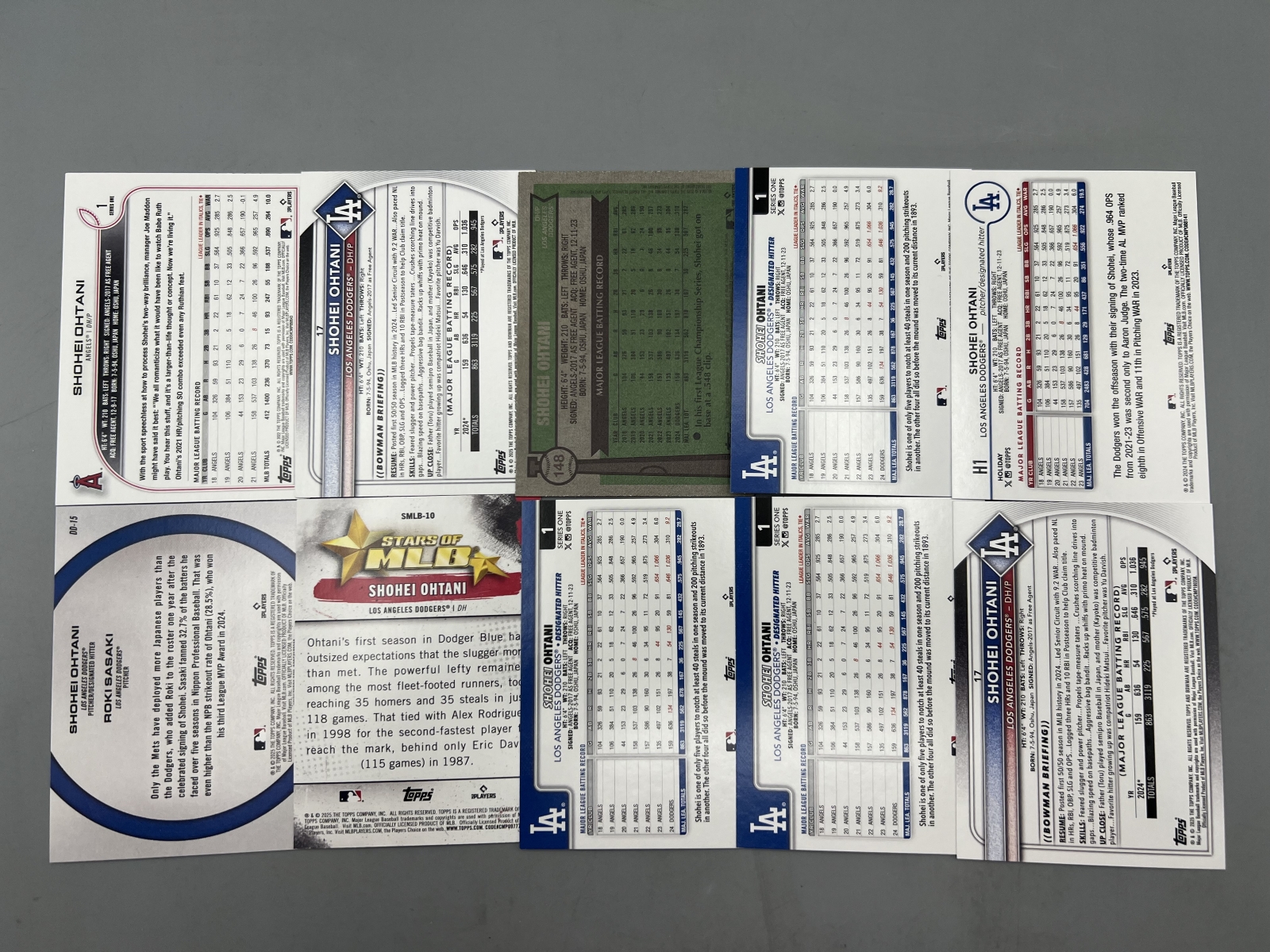 (10) Shohei Ohtani Baseball Cards