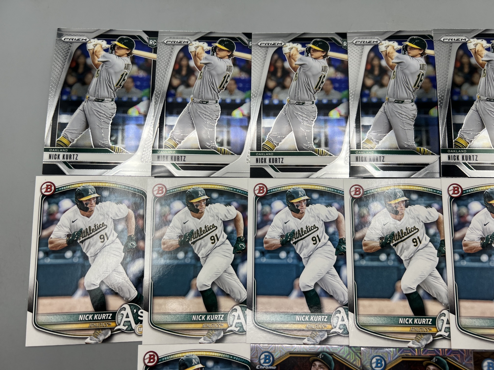 (16) Nick Kurtz Baseball Rookie Cards