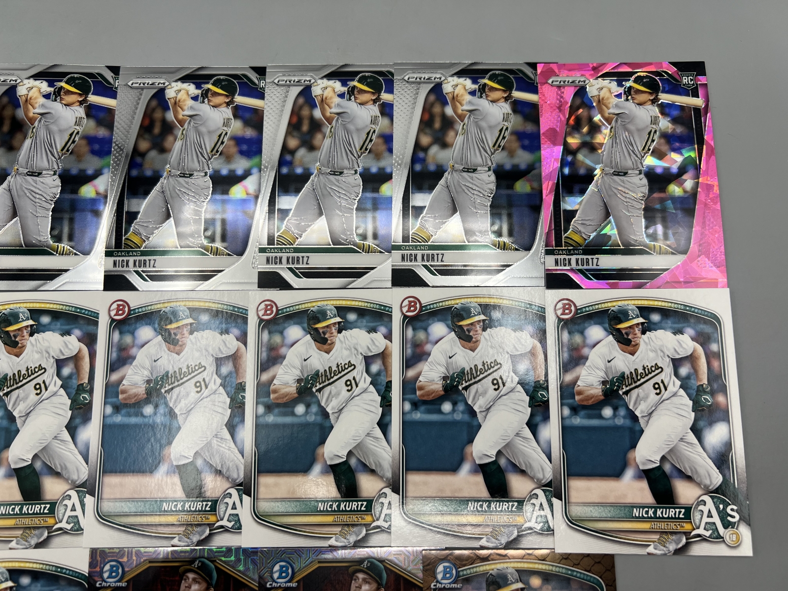 (16) Nick Kurtz Baseball Rookie Cards