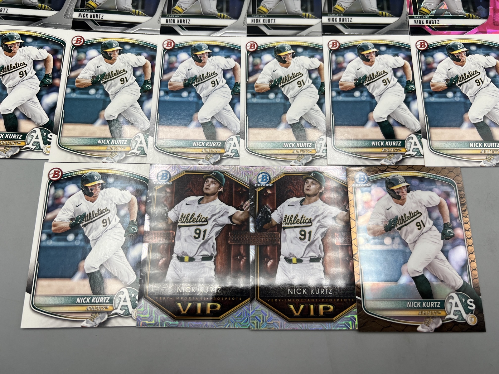 (16) Nick Kurtz Baseball Rookie Cards