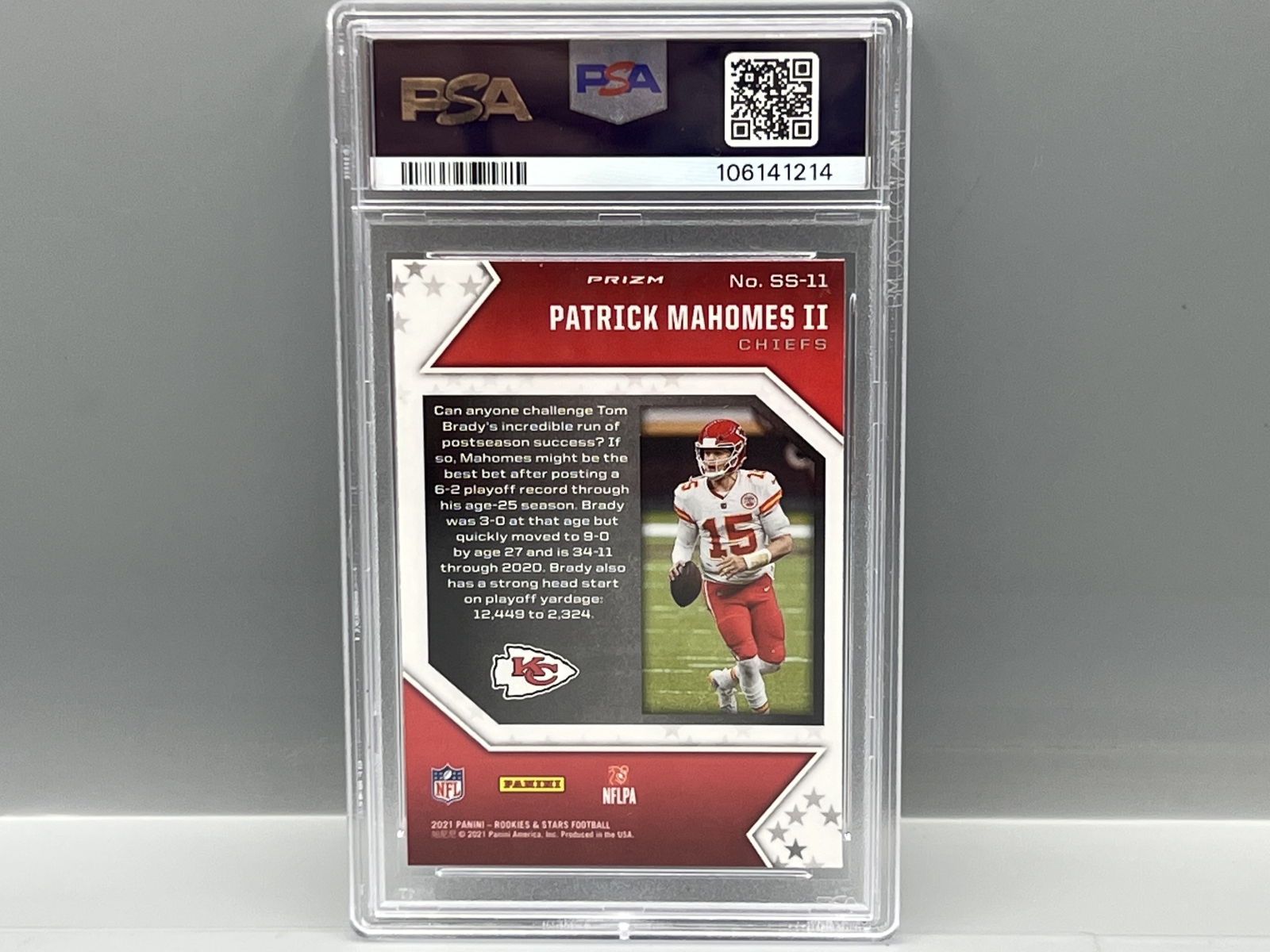 2021 Panini Rookies & Stars Patrick Mahomes II Star Studded Longevity #SS-11 PSA Gem Mint 10