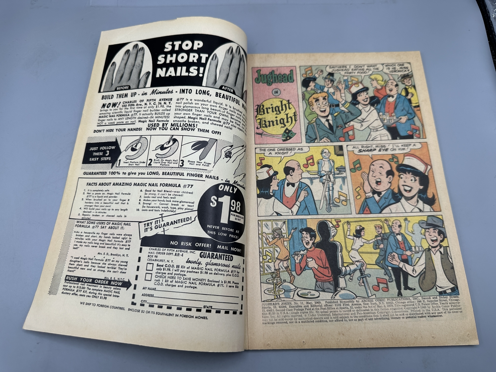 Archie Comics Archie's Joke Book Magazine #130 (1968) and Jughead's Jokes #11 (1969) - Includes CBS Saturday morning cartoon advertisement
