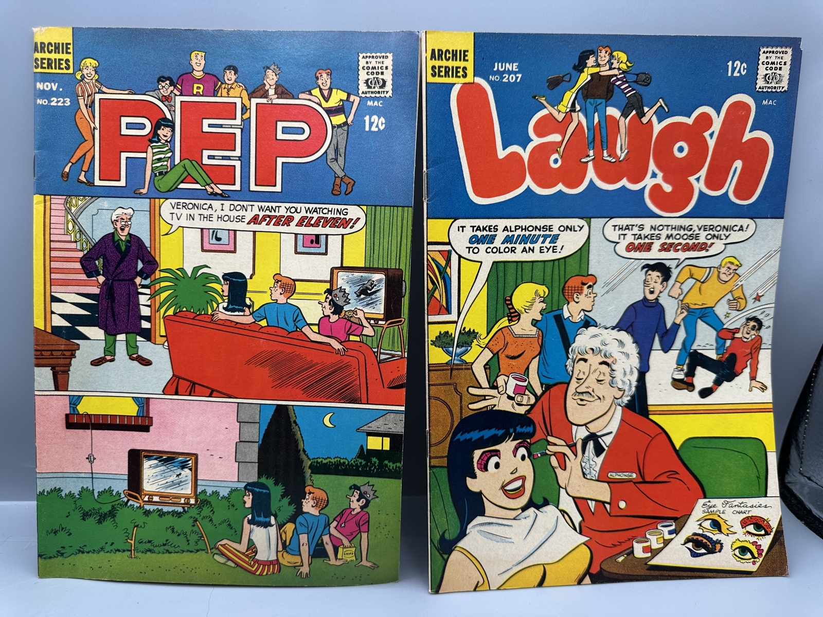 Archie Comics Pep #223 (1968) and Laugh #207 (1968) - Silver Age humor comics