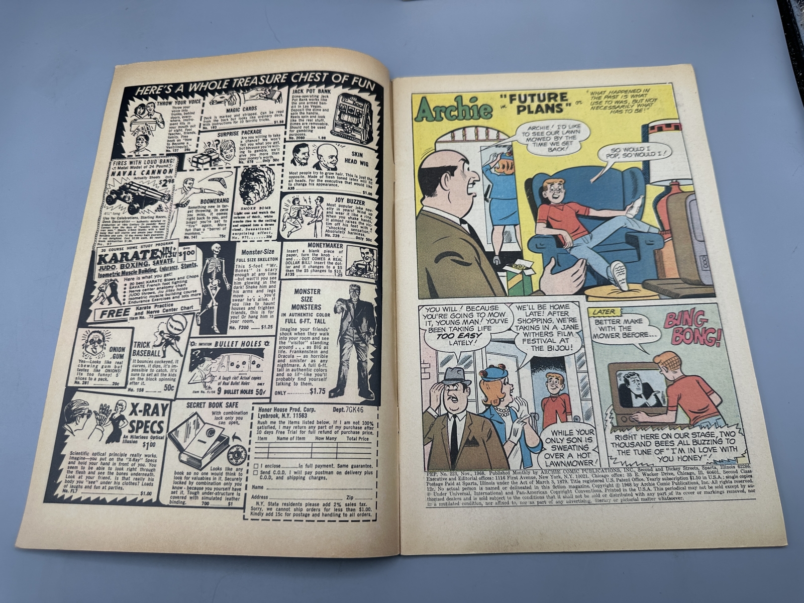 Archie Comics Pep #223 (1968) and Laugh #207 (1968) - Silver Age humor comics