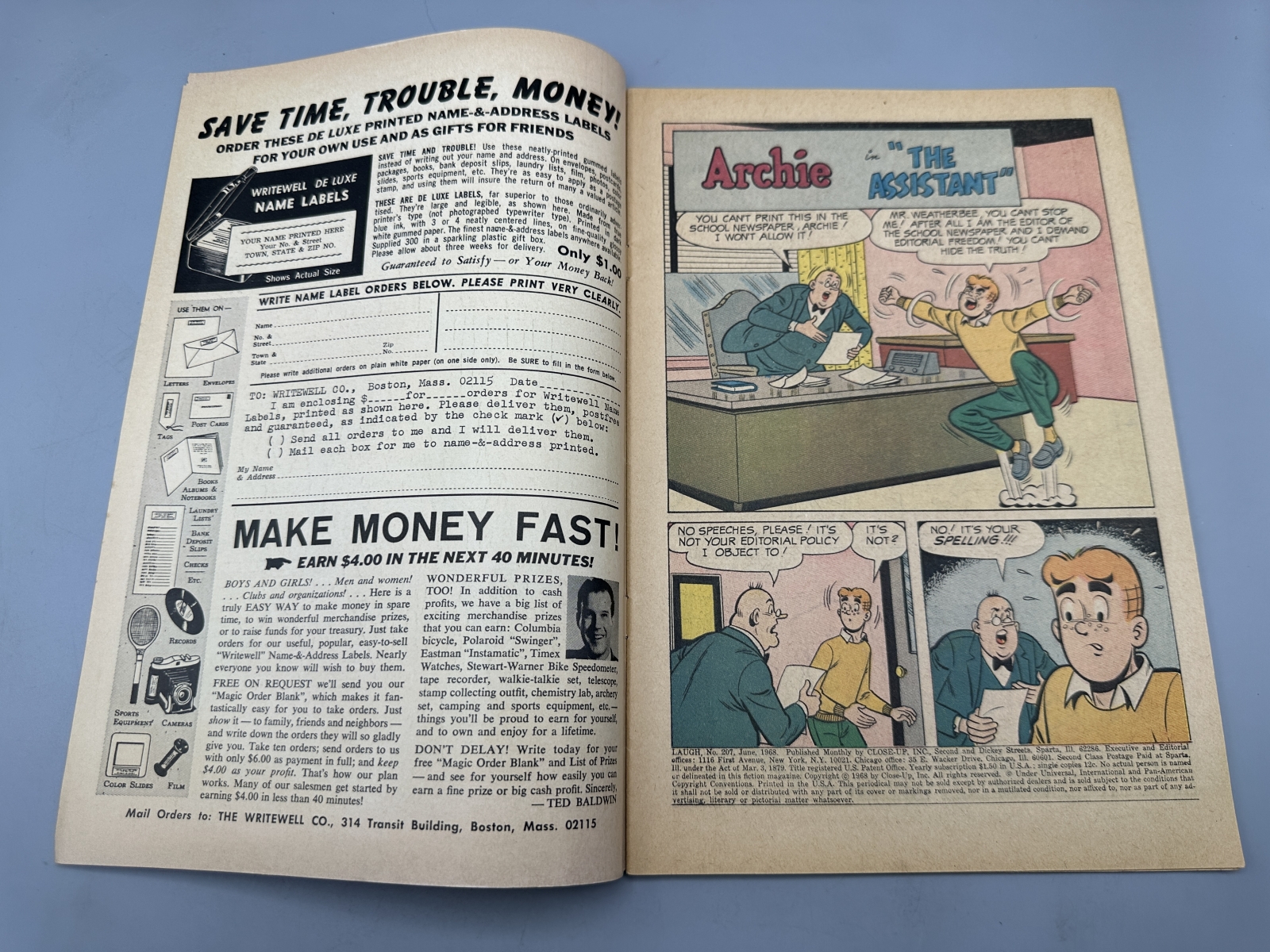 Archie Comics Pep #223 (1968) and Laugh #207 (1968) - Silver Age humor comics