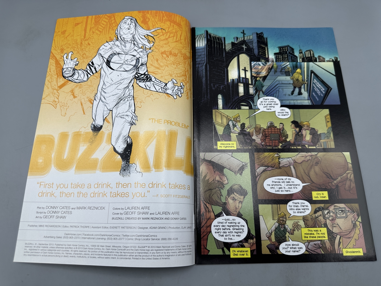 Dark Horse Comics Buzzkill #1 (2013) - First appearance of the character - Donny Cates and Mark Reznicek story - Geoff Shaw art