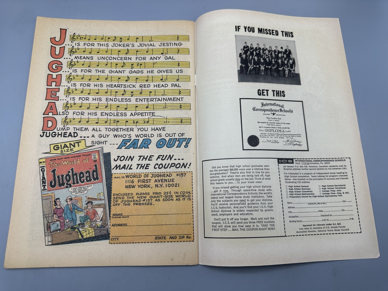 Archie Series Jughead #161 (1968) and #175 (1969) - featuring Harry Lucey artwork