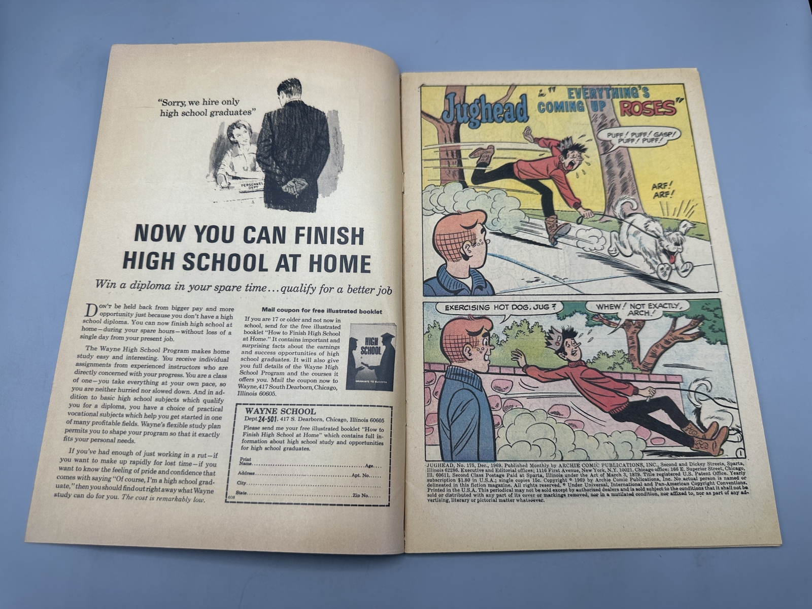 Archie Series Jughead #161 (1968) and #175 (1969) - featuring Harry Lucey artwork