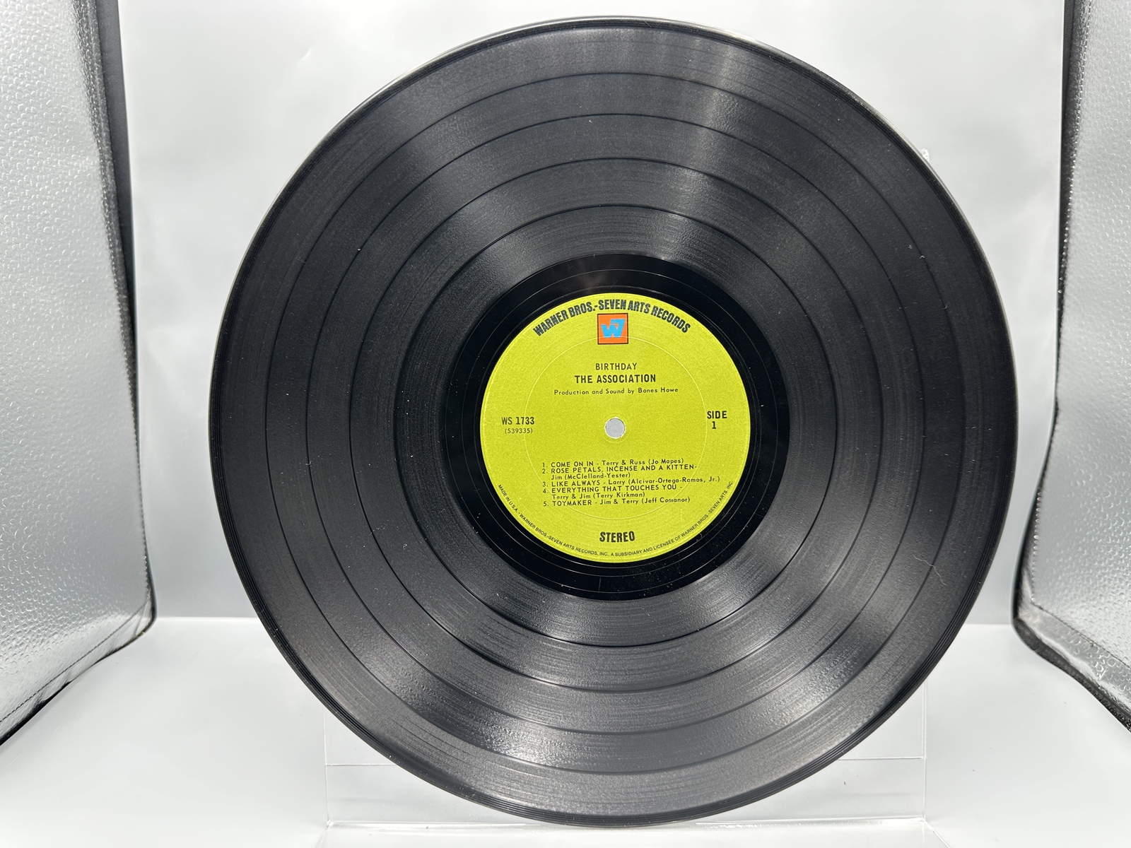 1968 Warner Bros Seven Arts Records The Association Birthday Vinyl Album - WS 1733
