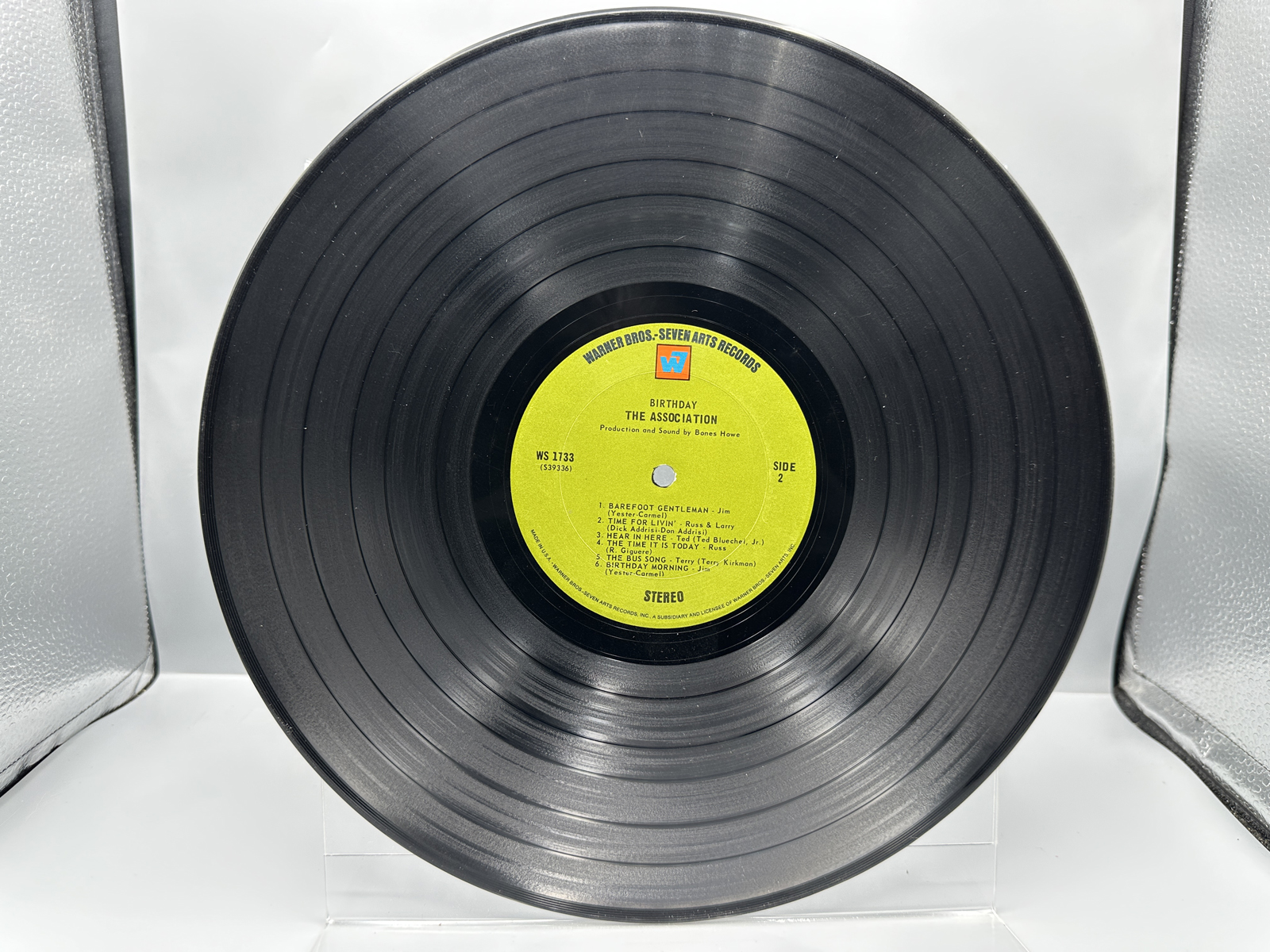 1968 Warner Bros Seven Arts Records The Association Birthday Vinyl Album - WS 1733