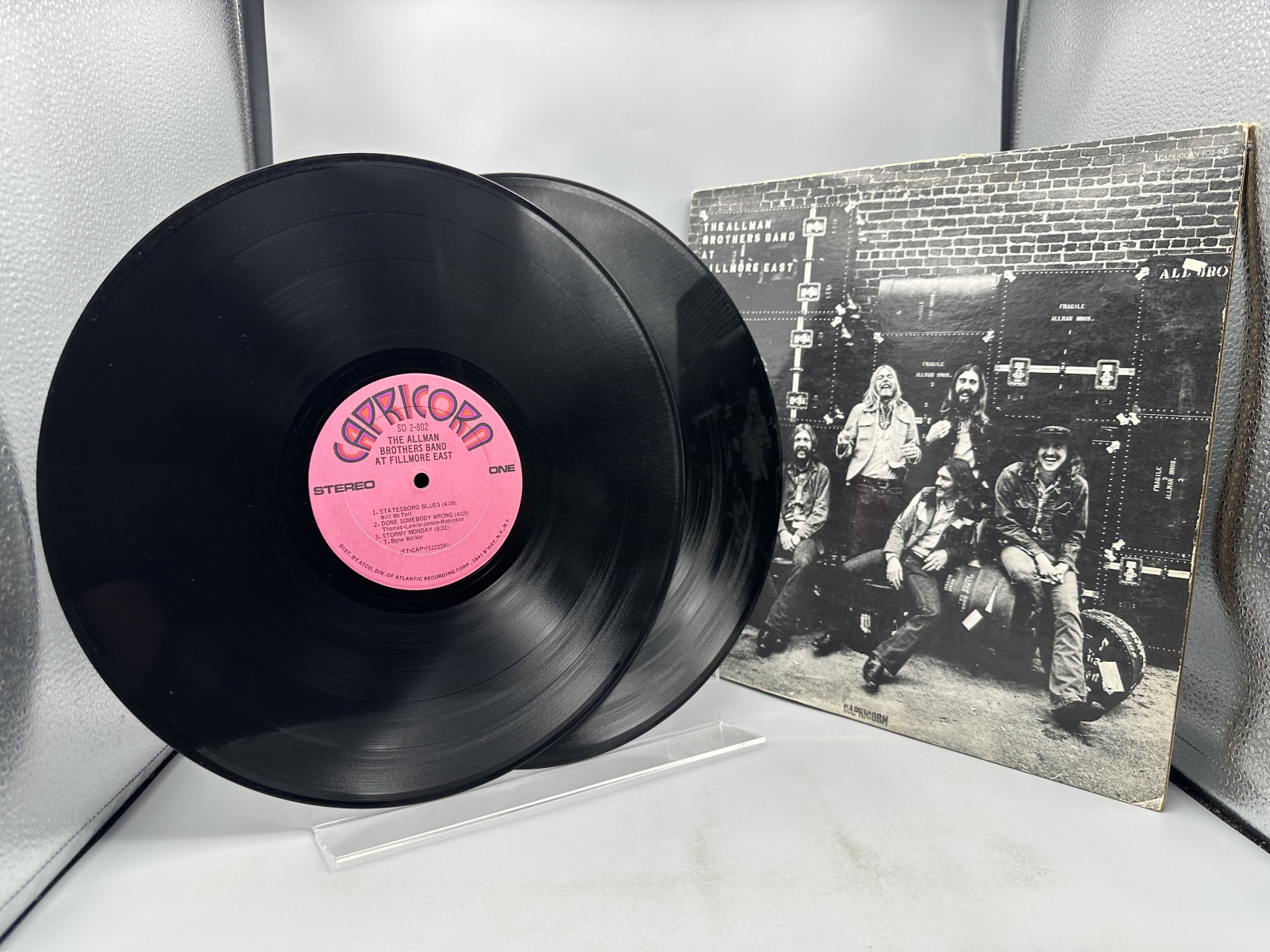 Capricorn Records The Allman Brothers Band At Fillmore East 2-LP Vinyl Album (1971) SD 2-802 - Richmond, Indiana pressing - Includes vintage
