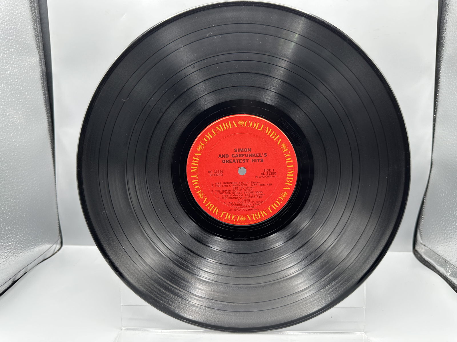 1972 Columbia Records Simon and Garfunkel's Greatest Hits Vinyl Album - KC 31350