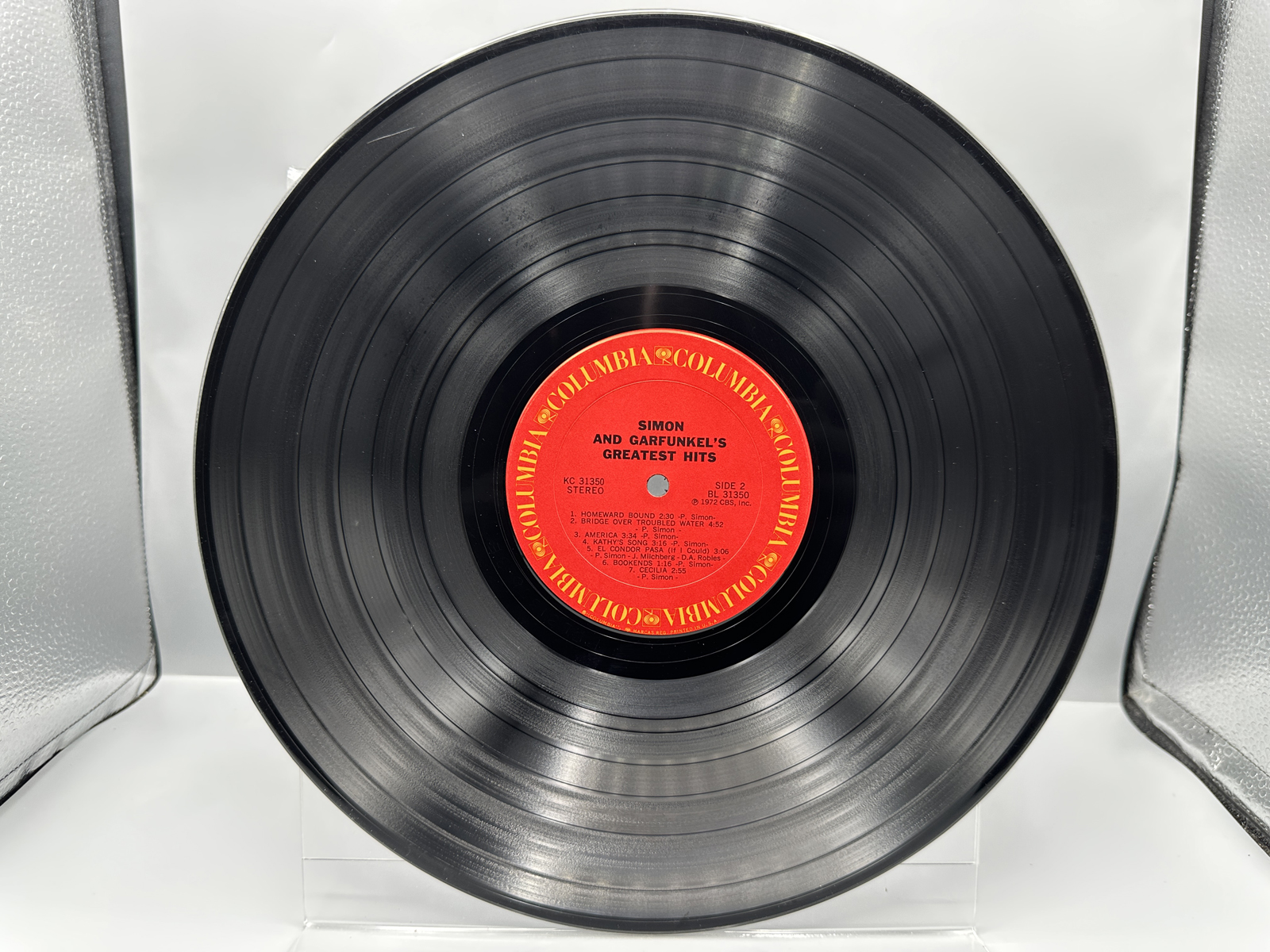 1972 Columbia Records Simon and Garfunkel's Greatest Hits Vinyl Album - KC 31350