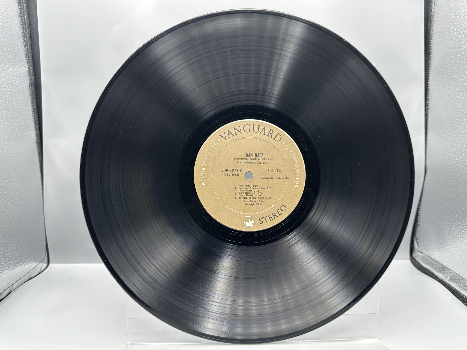 Vanguard Records Joan Baez Joan Baez Vinyl Album LP (1960) VSD-2077 - Gold Stereolab label variant