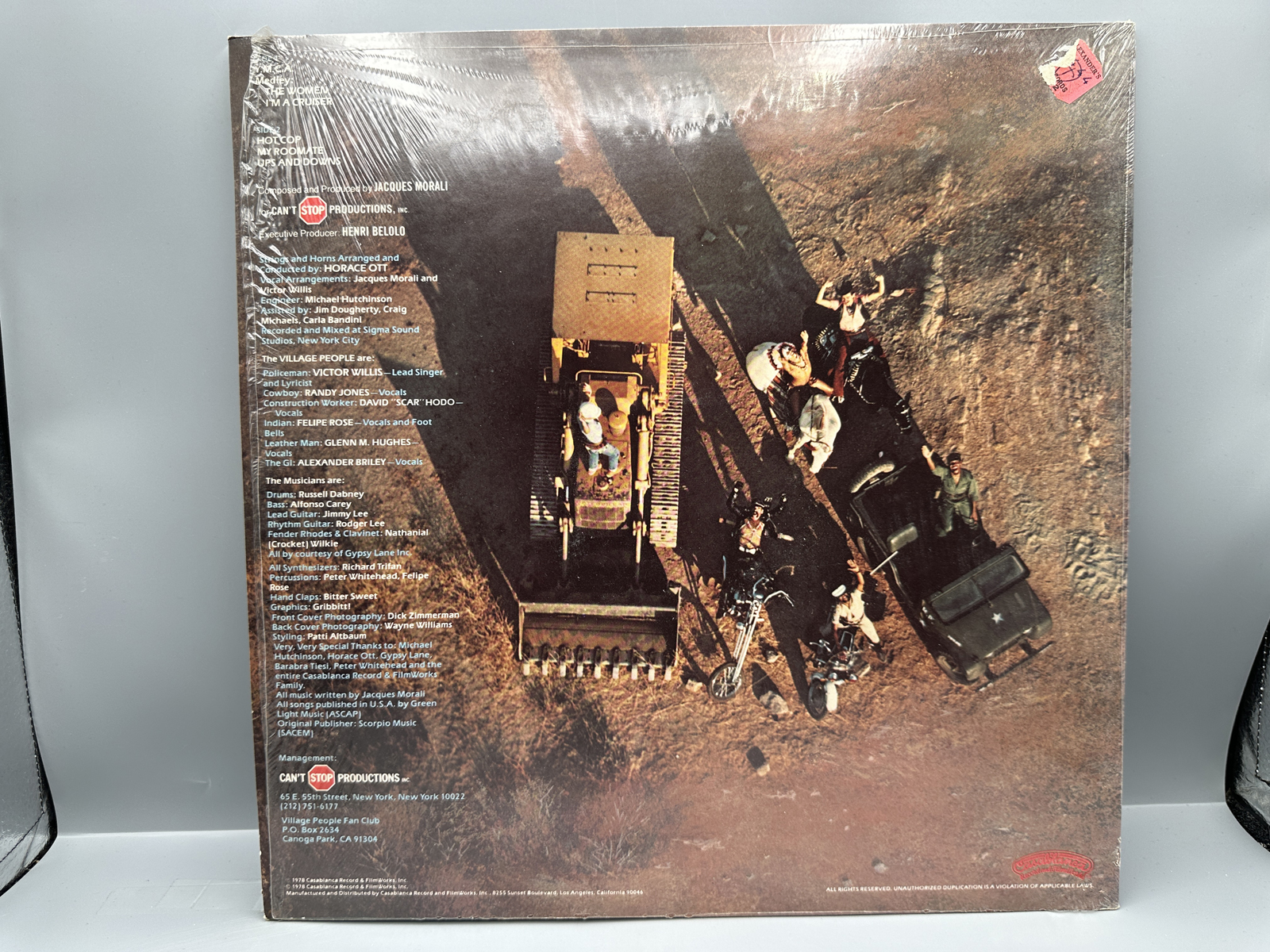 1978 Casablanca Record and FilmWorks The Village People Cruisin' Vinyl Album - NBLP 7118