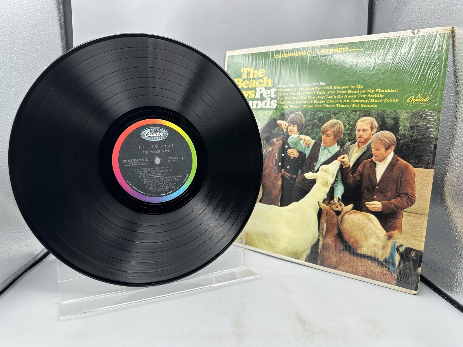 Capitol Records The Beach Boys Pet Sounds Vinyl Album LP (1966) DT 2458 - Duophonic - Scranton pressing - Includes original promotional inne