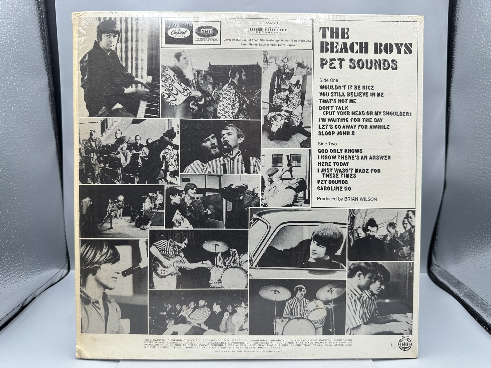 Capitol Records The Beach Boys Pet Sounds Vinyl Album LP (1966) DT 2458 - Duophonic - Scranton pressing - Includes original promotional inne