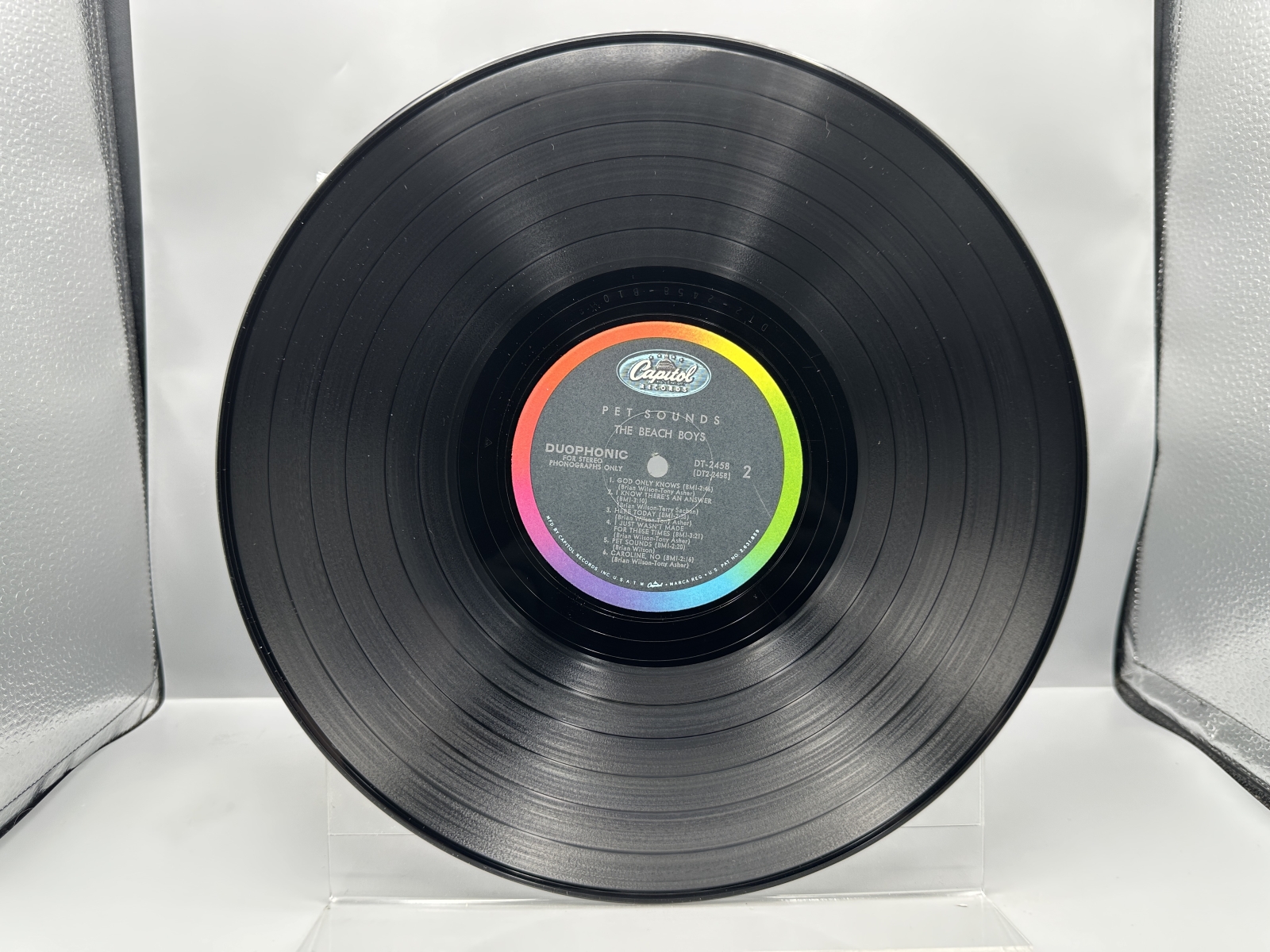 Capitol Records The Beach Boys Pet Sounds Vinyl Album LP (1966) DT 2458 - Duophonic - Scranton pressing - Includes original promotional inne