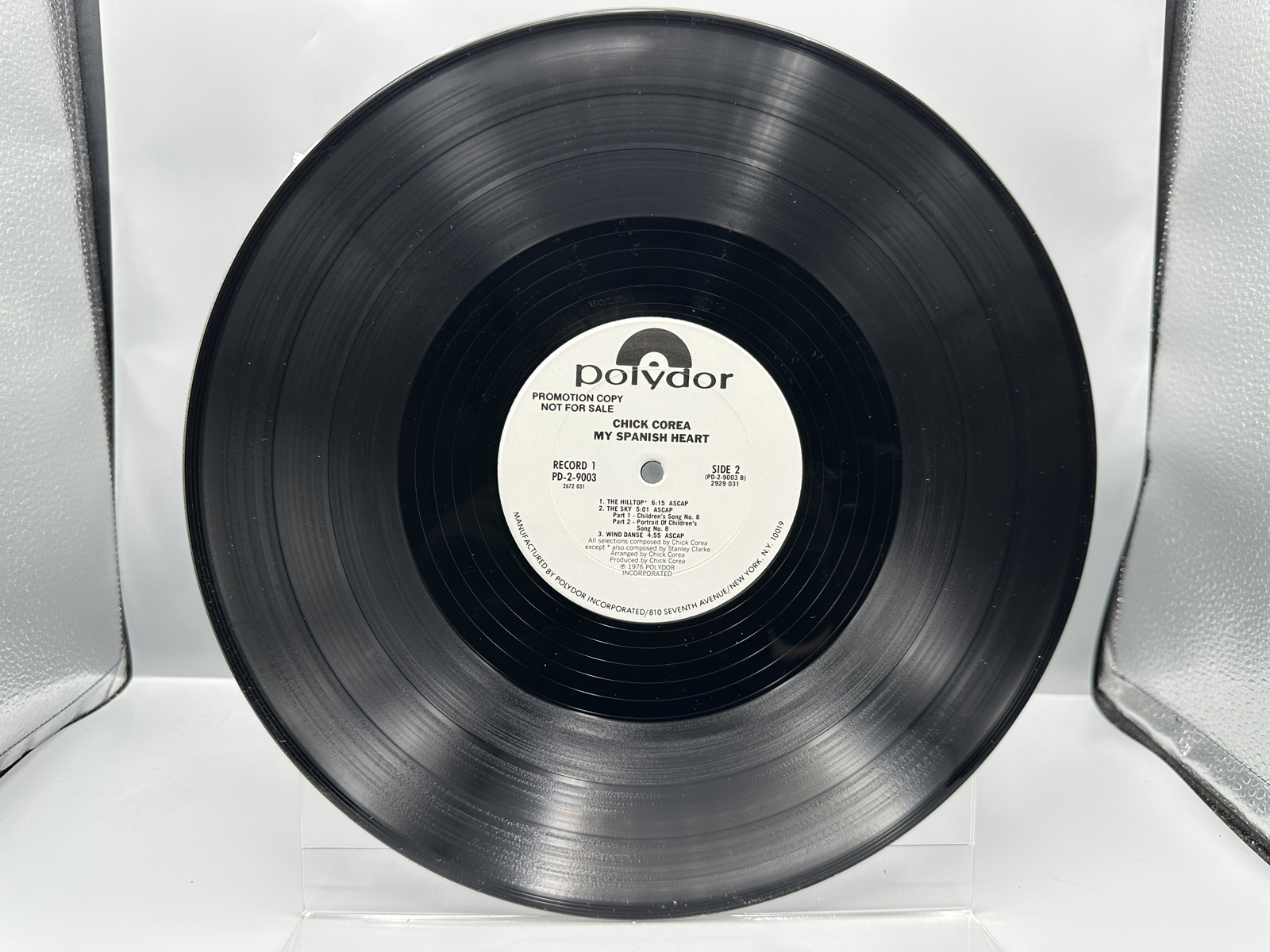 1976 Polydor Chick Corea 'My Spanish Heart' Promo Double LP Vinyl Album - PD-2-9003