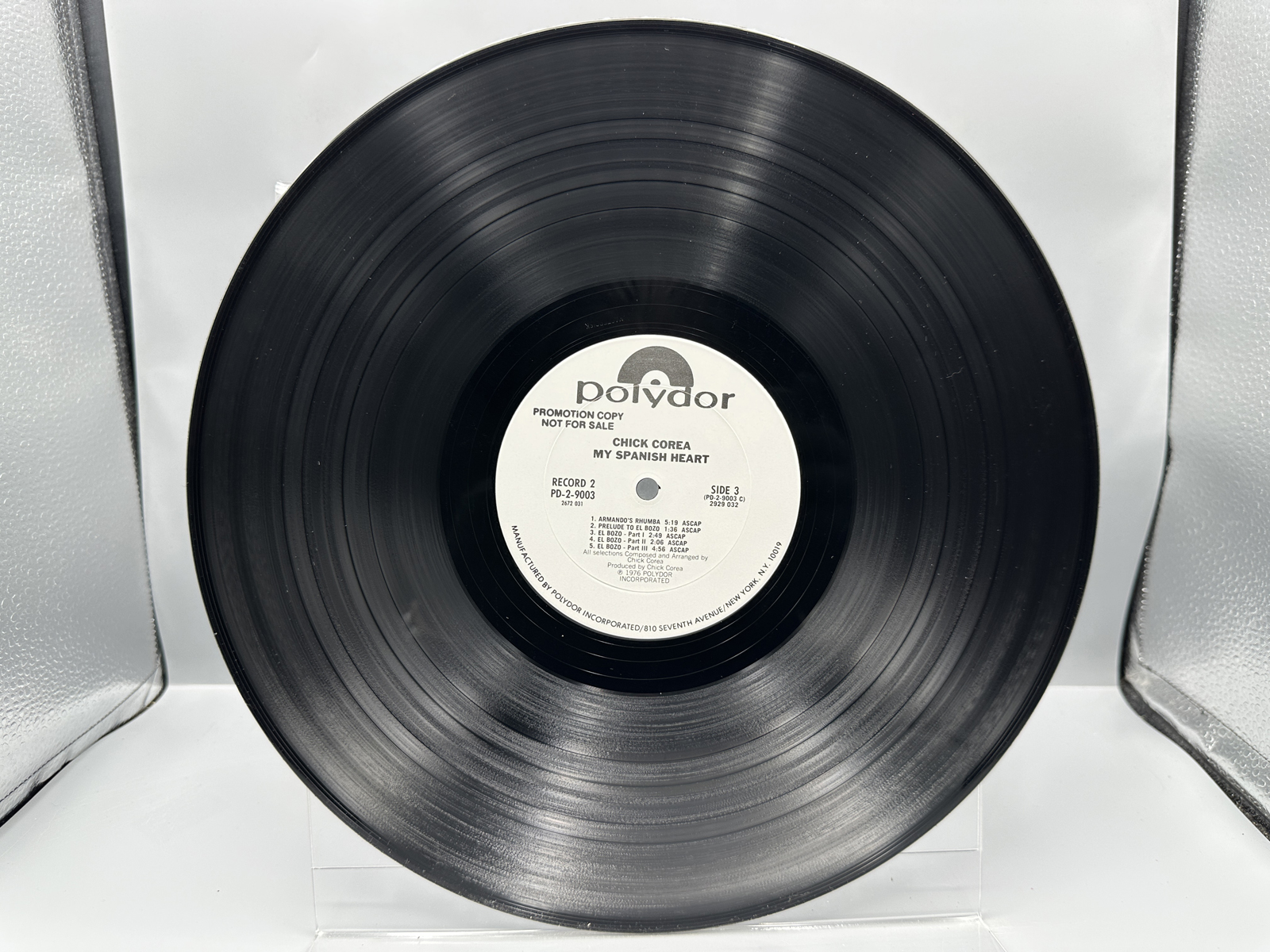 1976 Polydor Chick Corea 'My Spanish Heart' Promo Double LP Vinyl Album - PD-2-9003