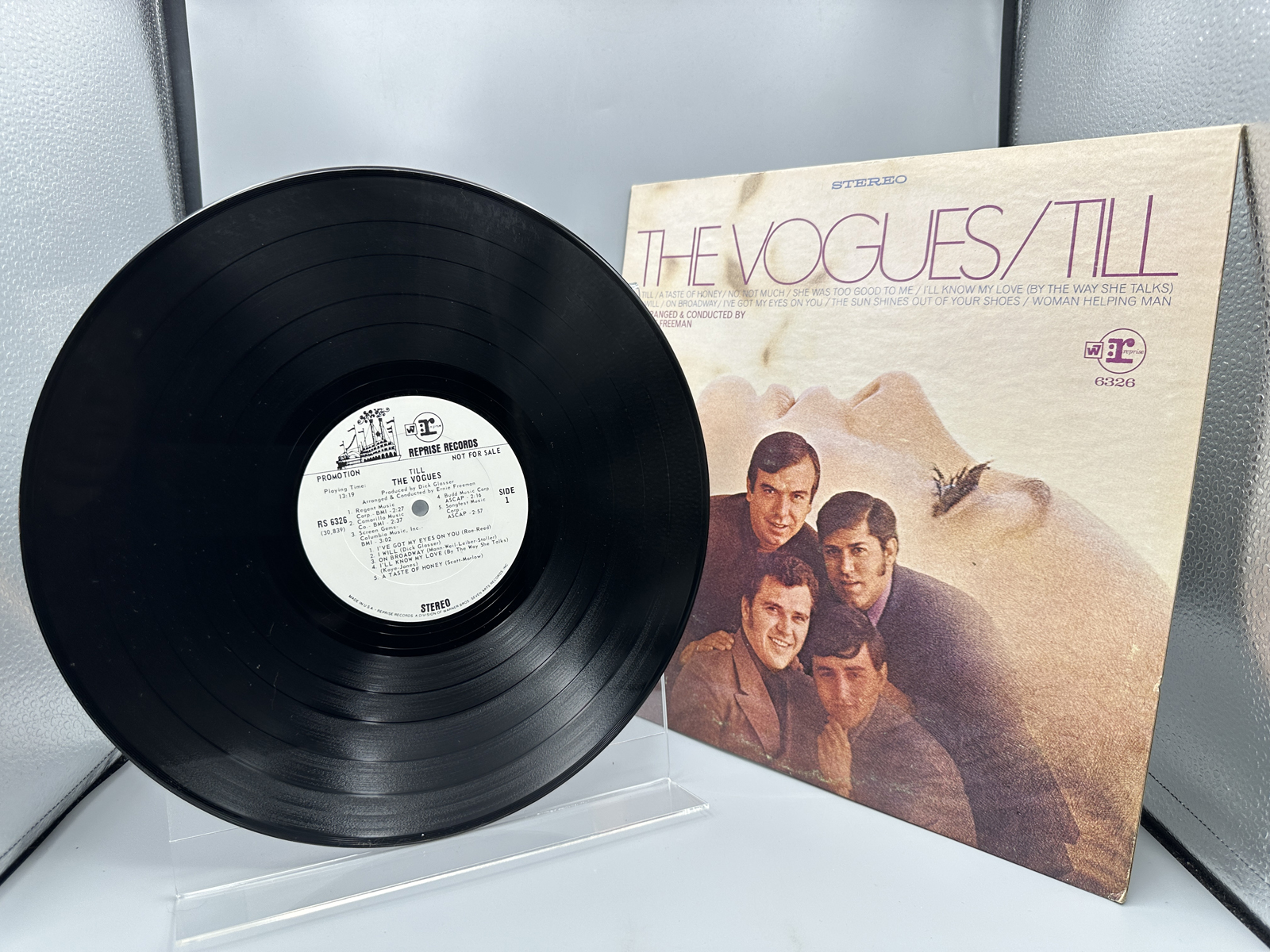 1969 Reprise Records The Vogues Till Promo Vinyl Album - RS 6326