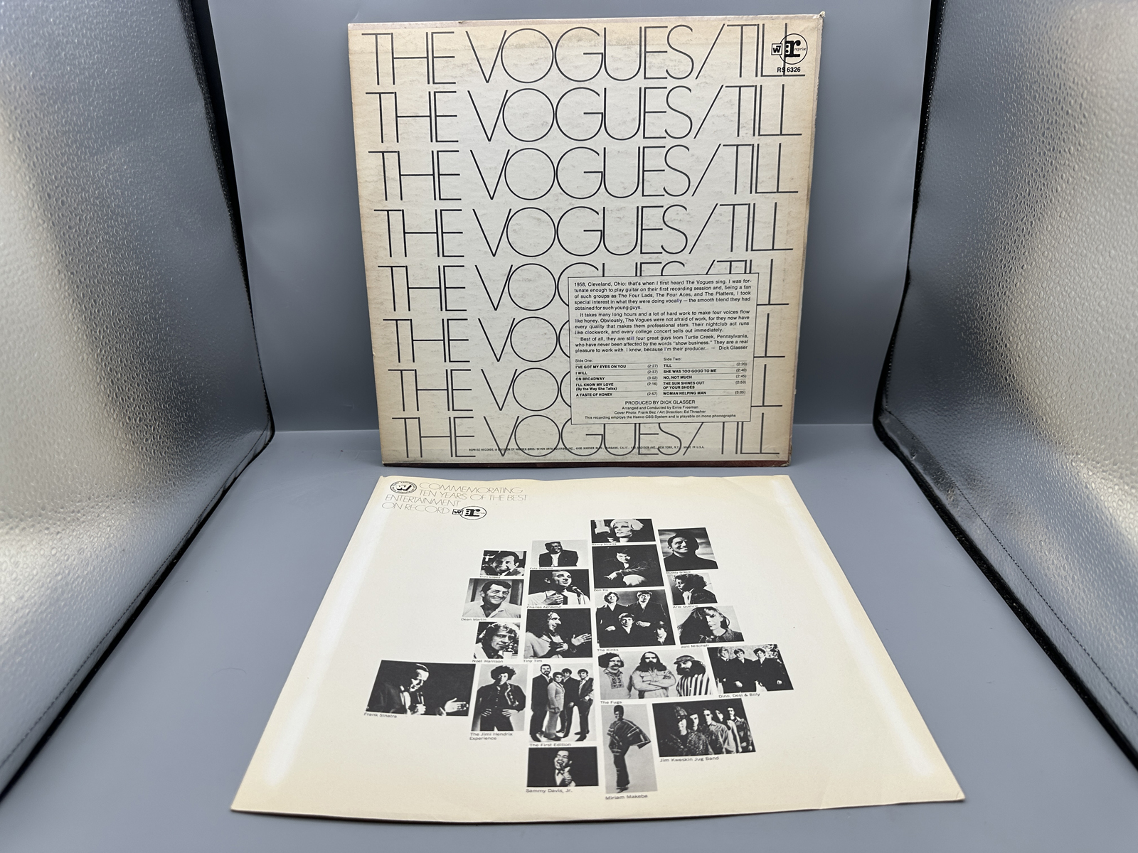 1969 Reprise Records The Vogues Till Promo Vinyl Album - RS 6326