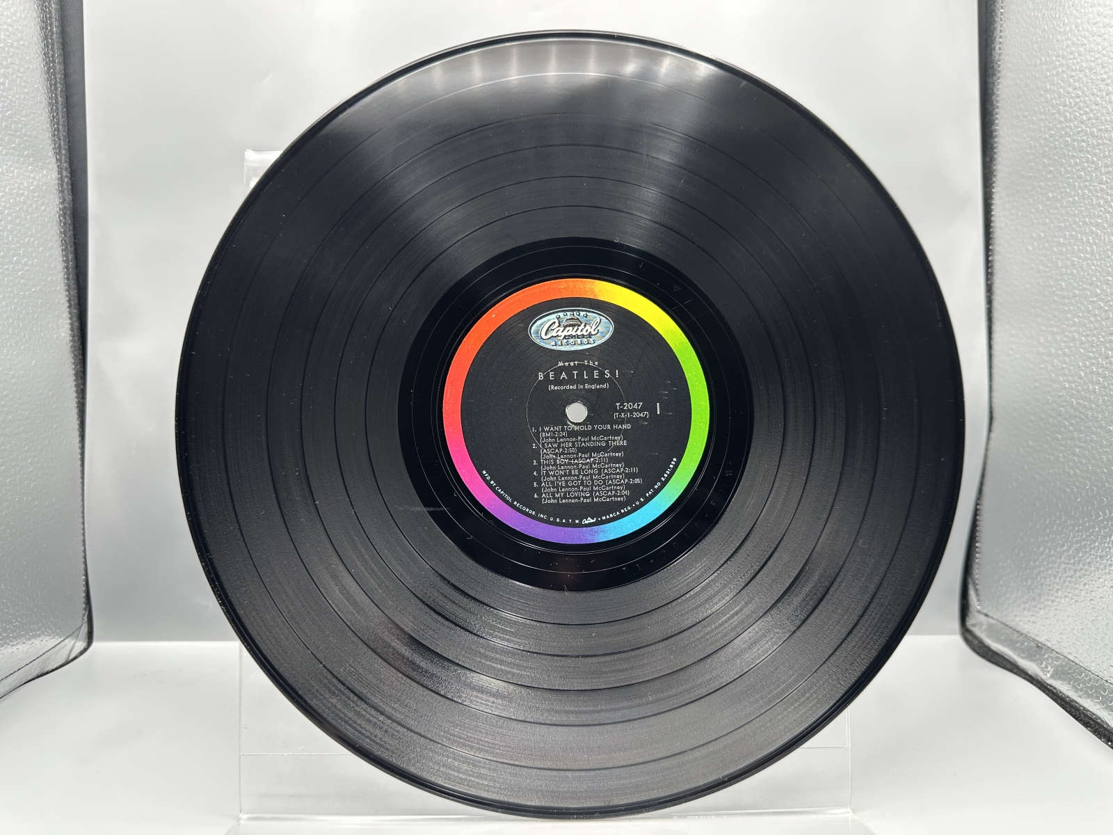 Capitol Records The Beatles Meet The Beatles! Vinyl Album LP (1964) T 2047 - Monophonic - Scranton Pressing with Original Inner Sleeve