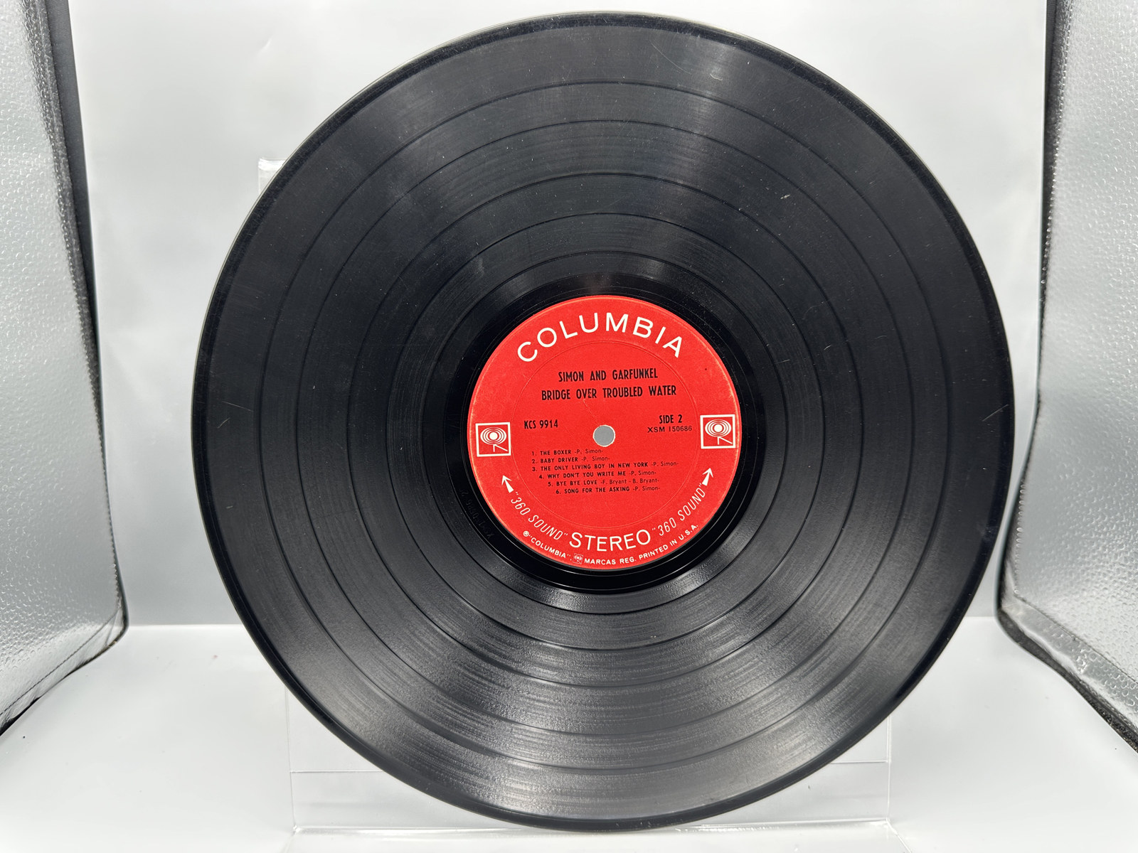 1970 Columbia Records Simon and Garfunkel Bridge Over Troubled Water Vinyl Album - KCS 9914