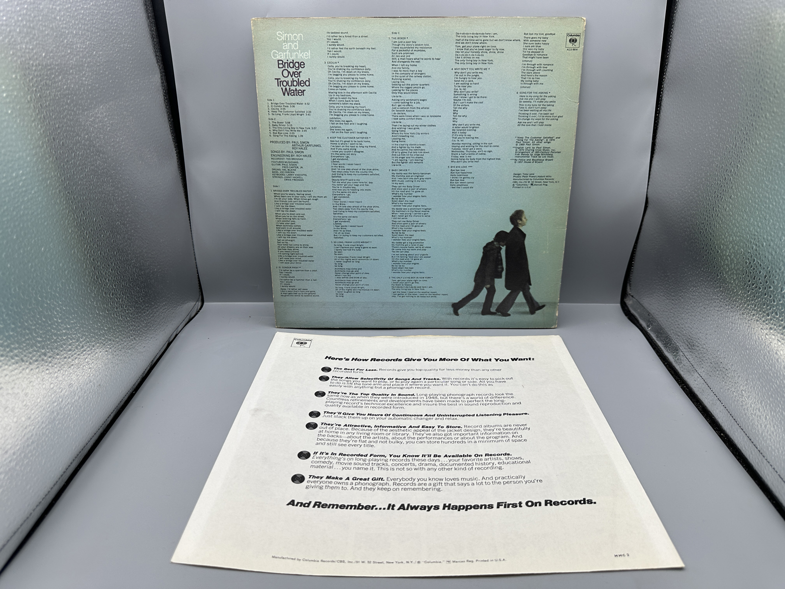 1970 Columbia Records Simon and Garfunkel Bridge Over Troubled Water Vinyl Album - KCS 9914