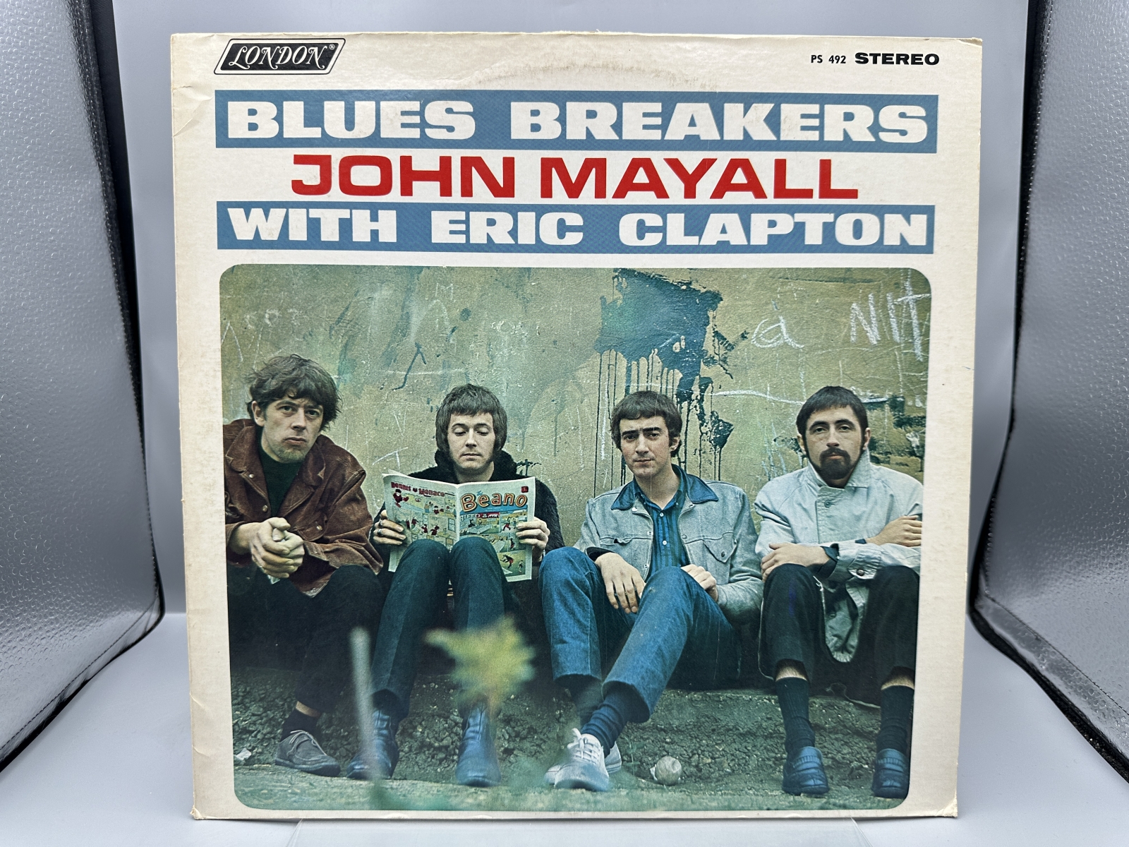 London Records John Mayall with Eric Clapton Blues Breakers Vinyl Album LP (1969) PS 492 - Keel Mfg. Corp. pressing