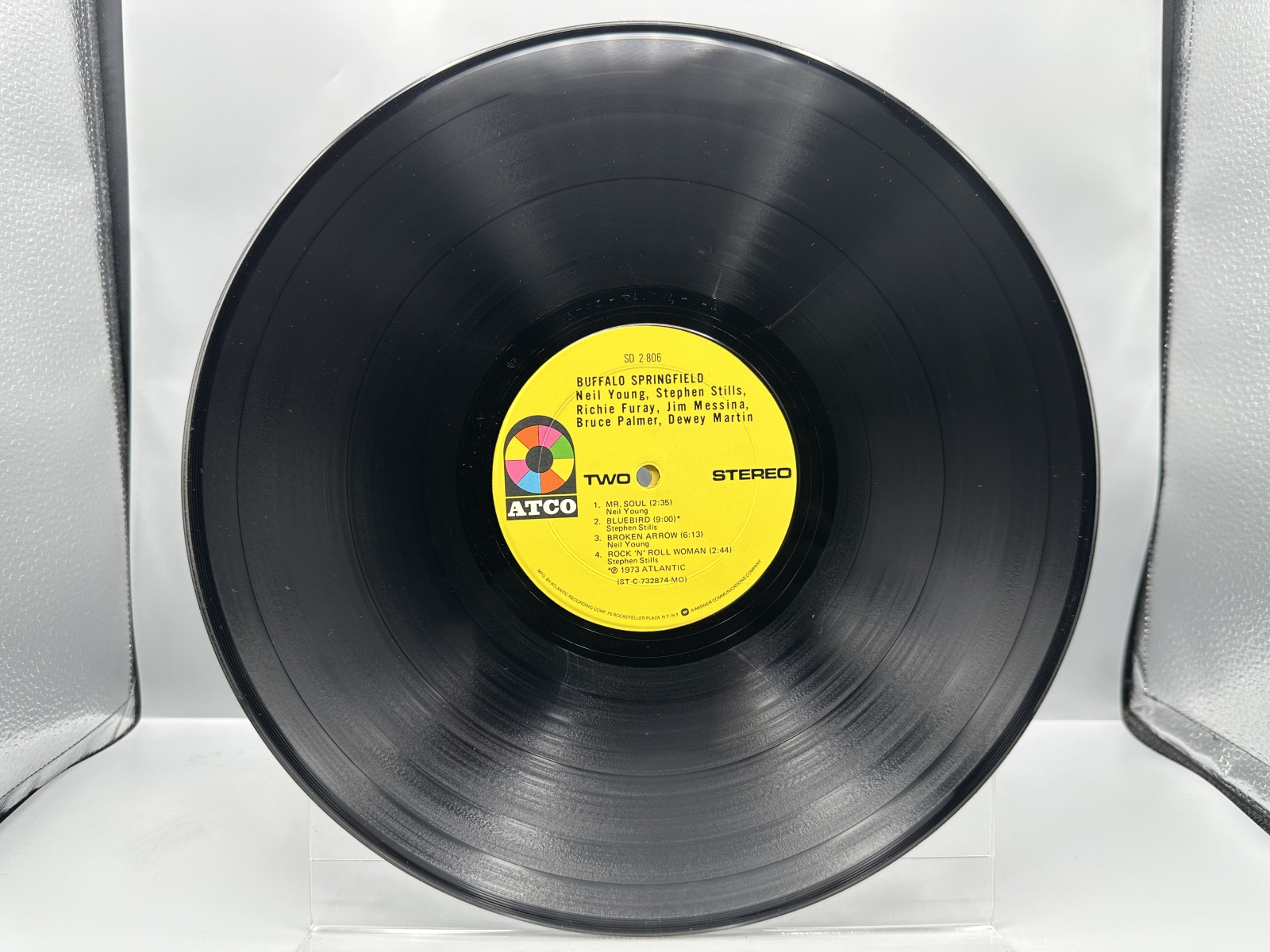 ATCO Records Buffalo Springfield Buffalo Springfield 2-LP Vinyl Album (1973) SD 2-806 - Monarch Record Mfg. Co. Pressing