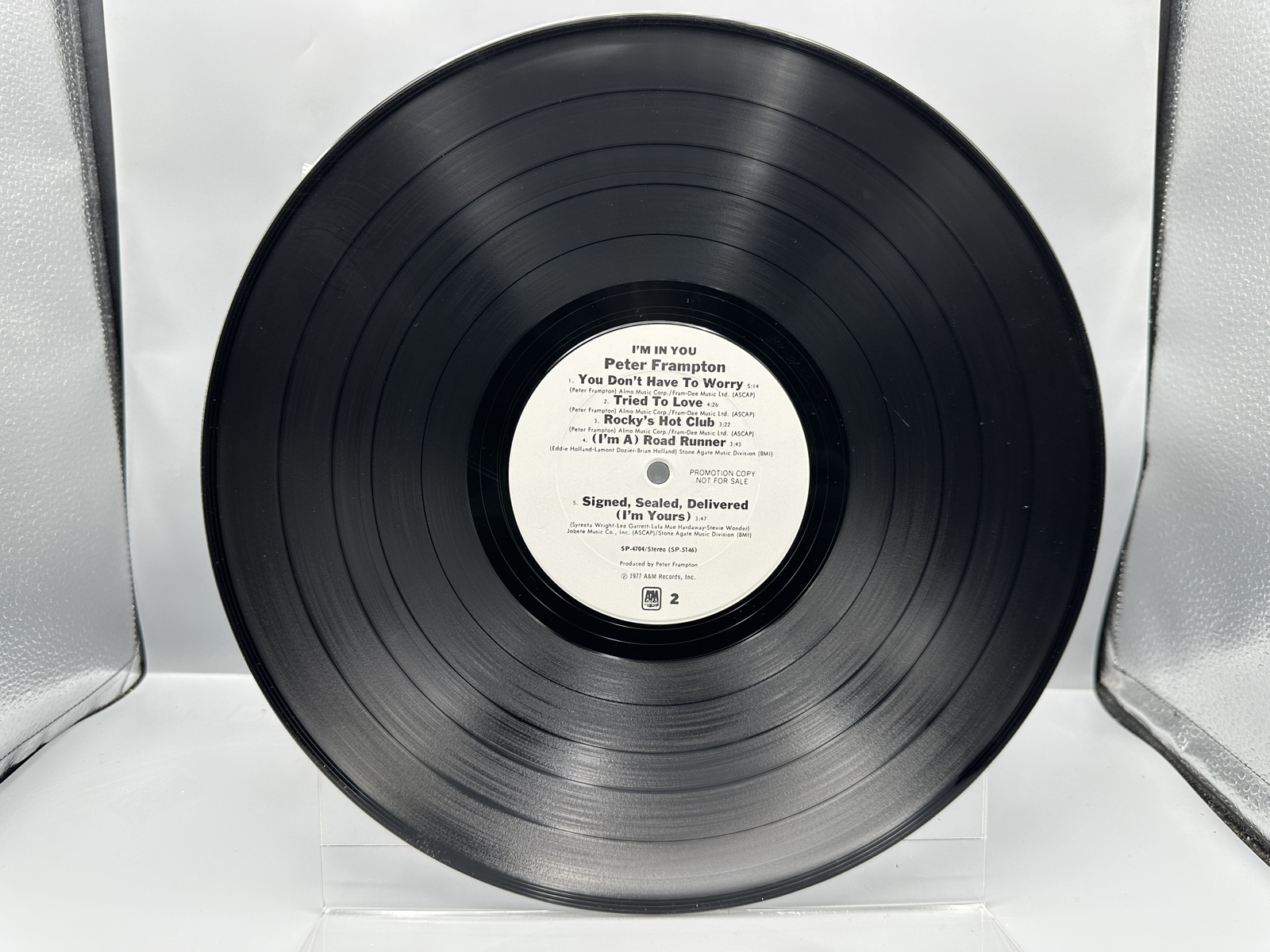 1977 A&M Records Peter Frampton "I'm In You" Promo Vinyl Album - SP-5146