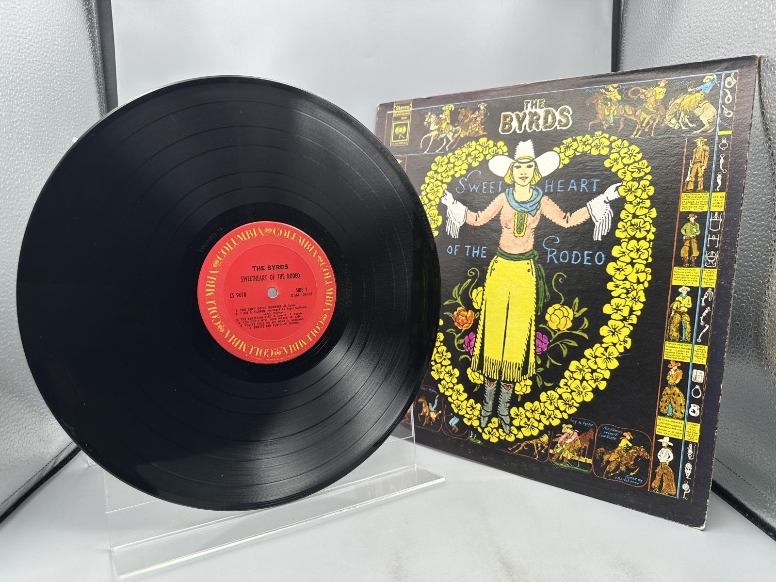 Columbia Records The Byrds Sweetheart of the Rodeo Vinyl Album LP (1968) CS 9670 - Original US Two-Eye Label