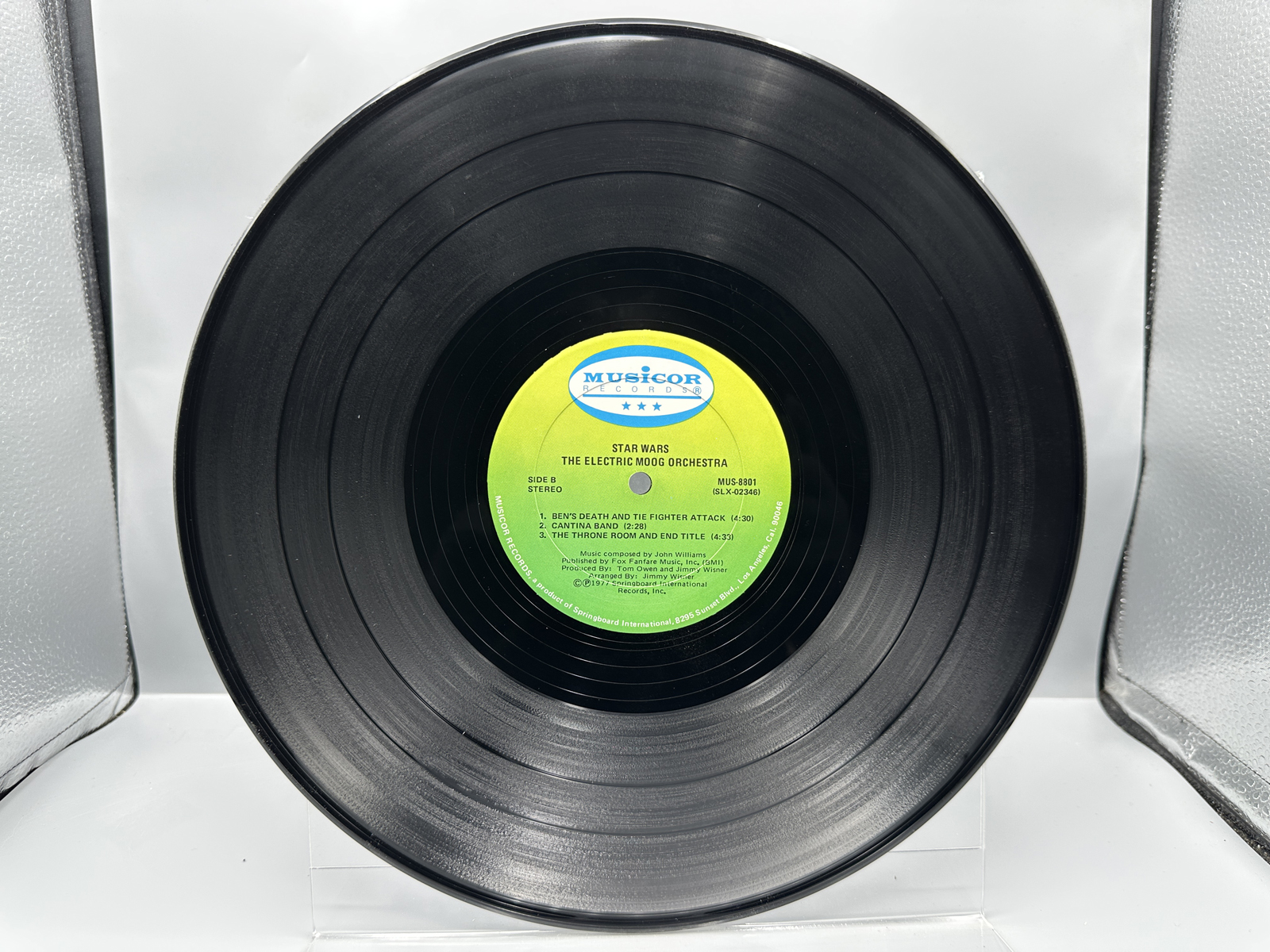 1977 Musicor Records The Electric Moog Orchestra Music From Star Wars Vinyl Album - MUS-8001