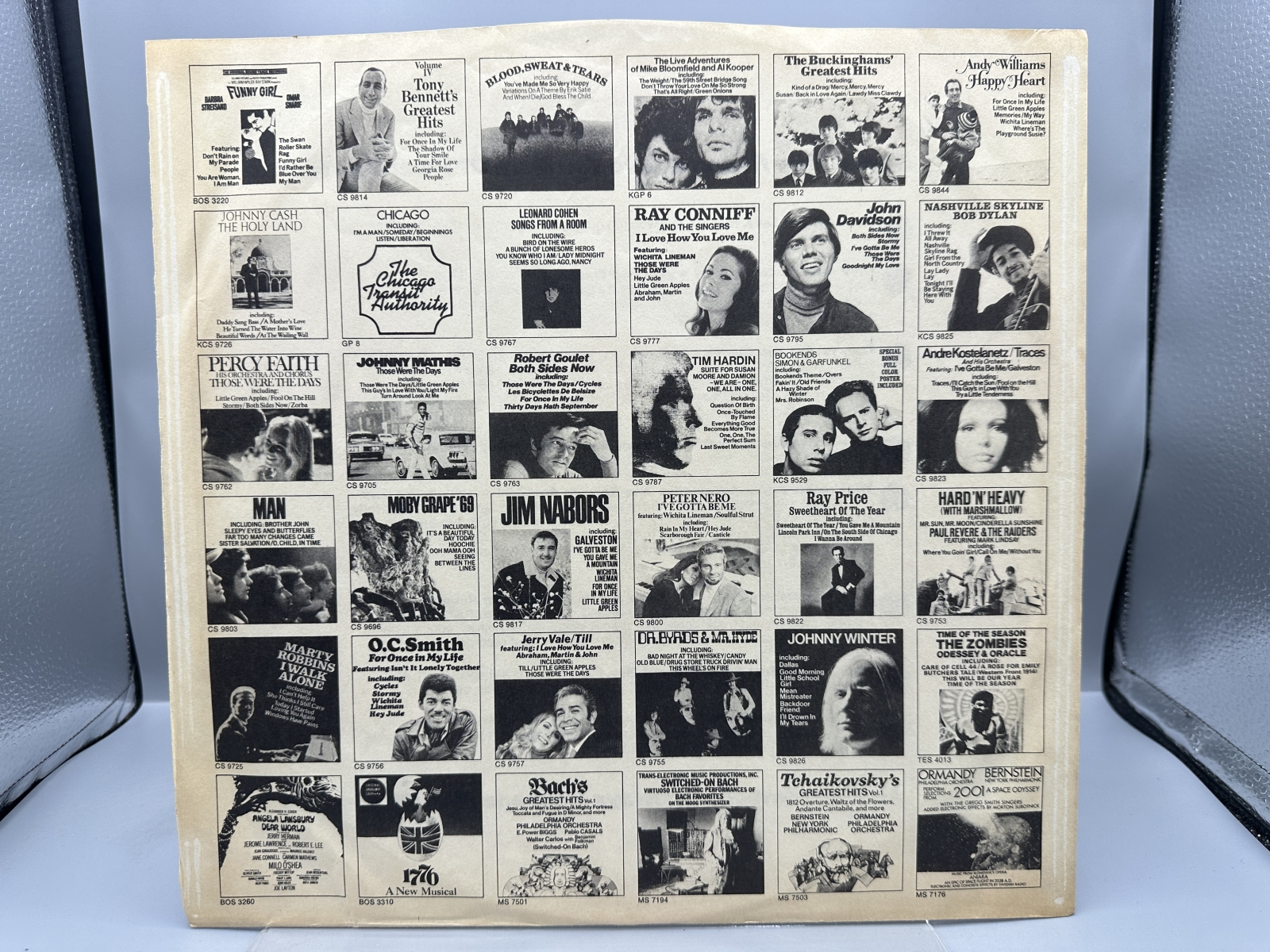 Columbia Records Johnny Cash At San Quentin Vinyl Album LP (1969) CS 9827 - Early 2-Eye Stereo Pressing - Original Promotional Inner Sleeve